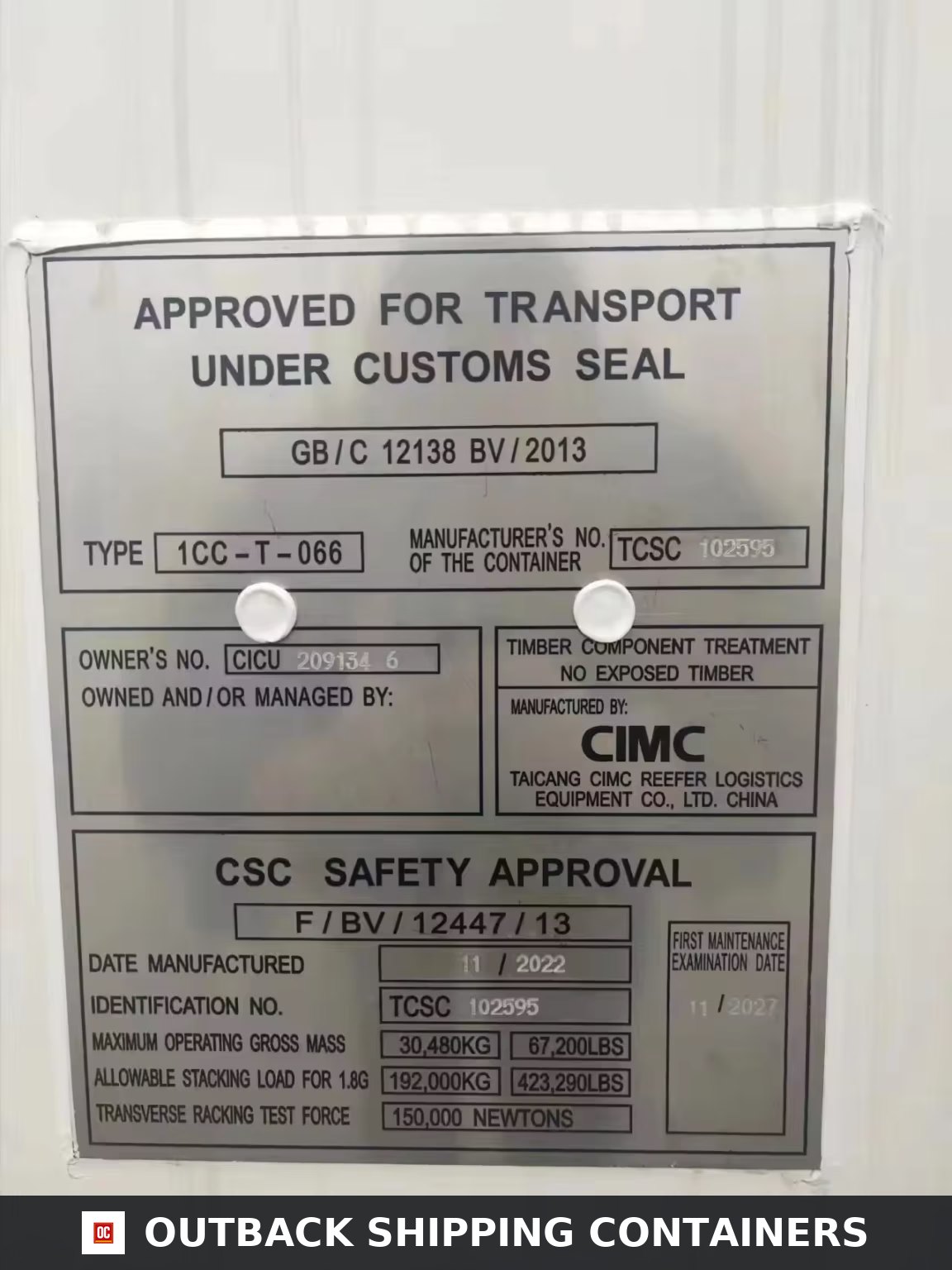 Used 20ft Refrigerated Shipping Container for Sale | Reefer Container — 20ft — used (image 4 of 5)