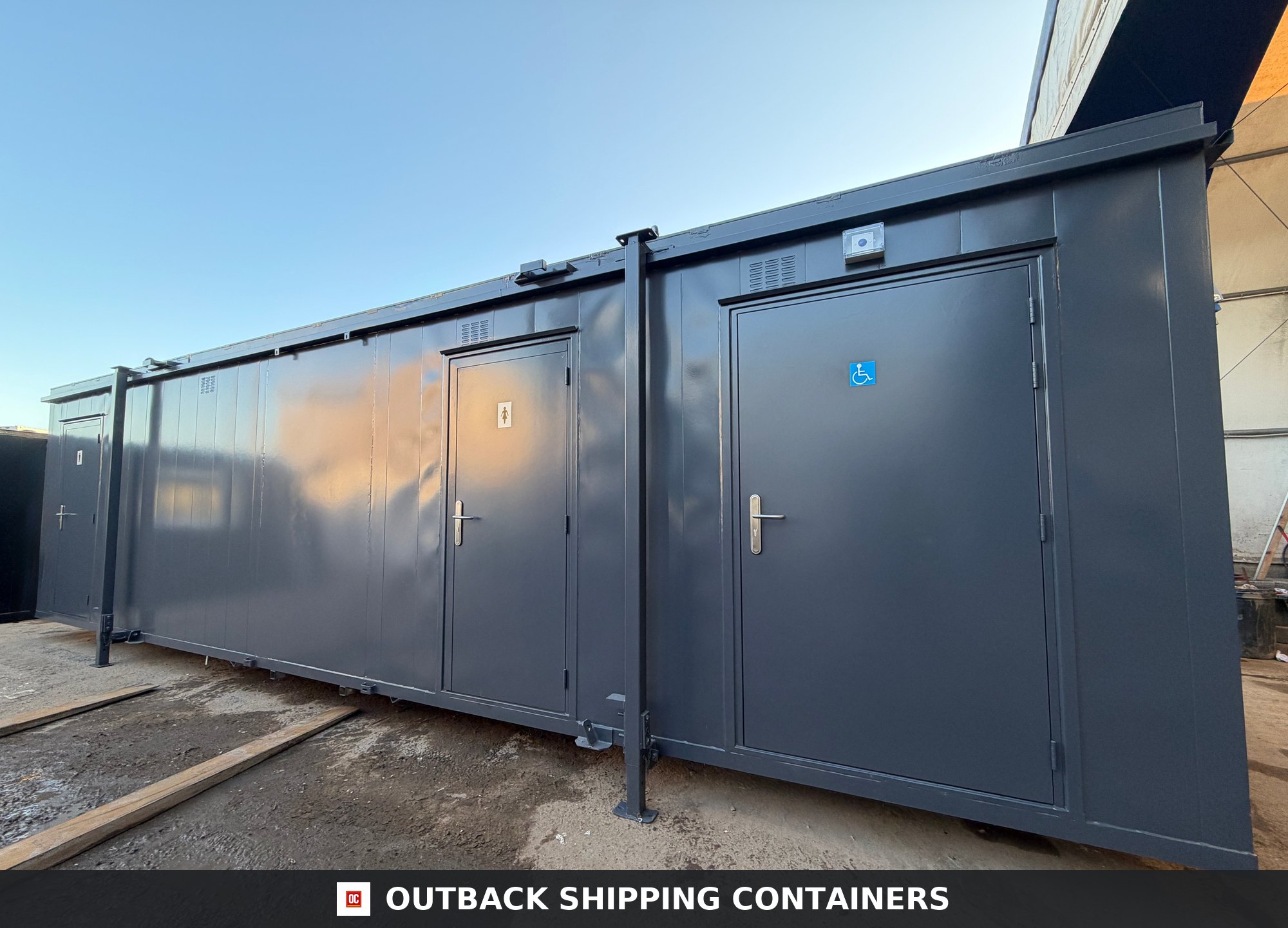 32x10ft for Sale — Rear Exterior View | Outback Shipping Containers 2 3 4 5 6 7 8 9 32x10ft — CUSTOM — image 4 of 15