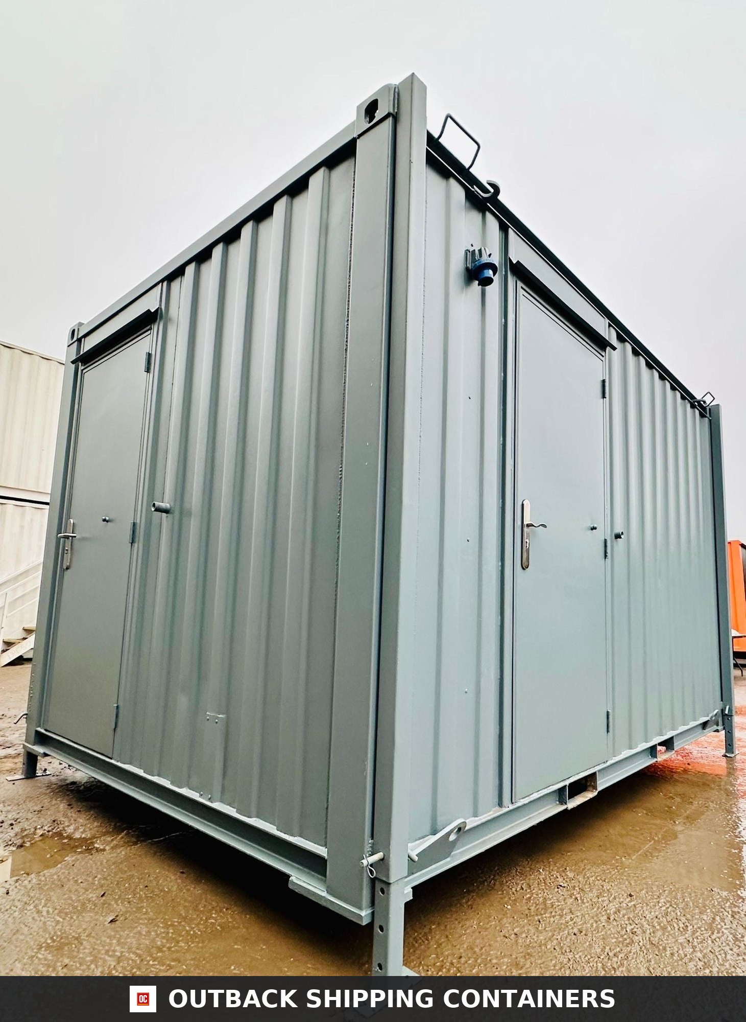 12 x 9 ft Anti-Vandal for Sale — Side Profile View | Outback Shipping Containers 2 12 x 9 ft Anti-Vandal — 2 + 1 Toilet Block — Portable Building — No 1350 — primary exterior image 1 of 18