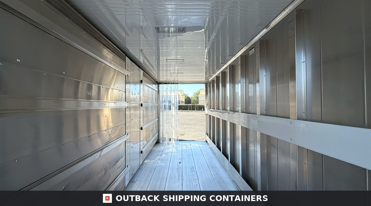 20ft Blast Freezer Container -40°F to 70°F for Sale — Door and Entry Detail 20ft Blast Freezer Container -40°F to 70°F