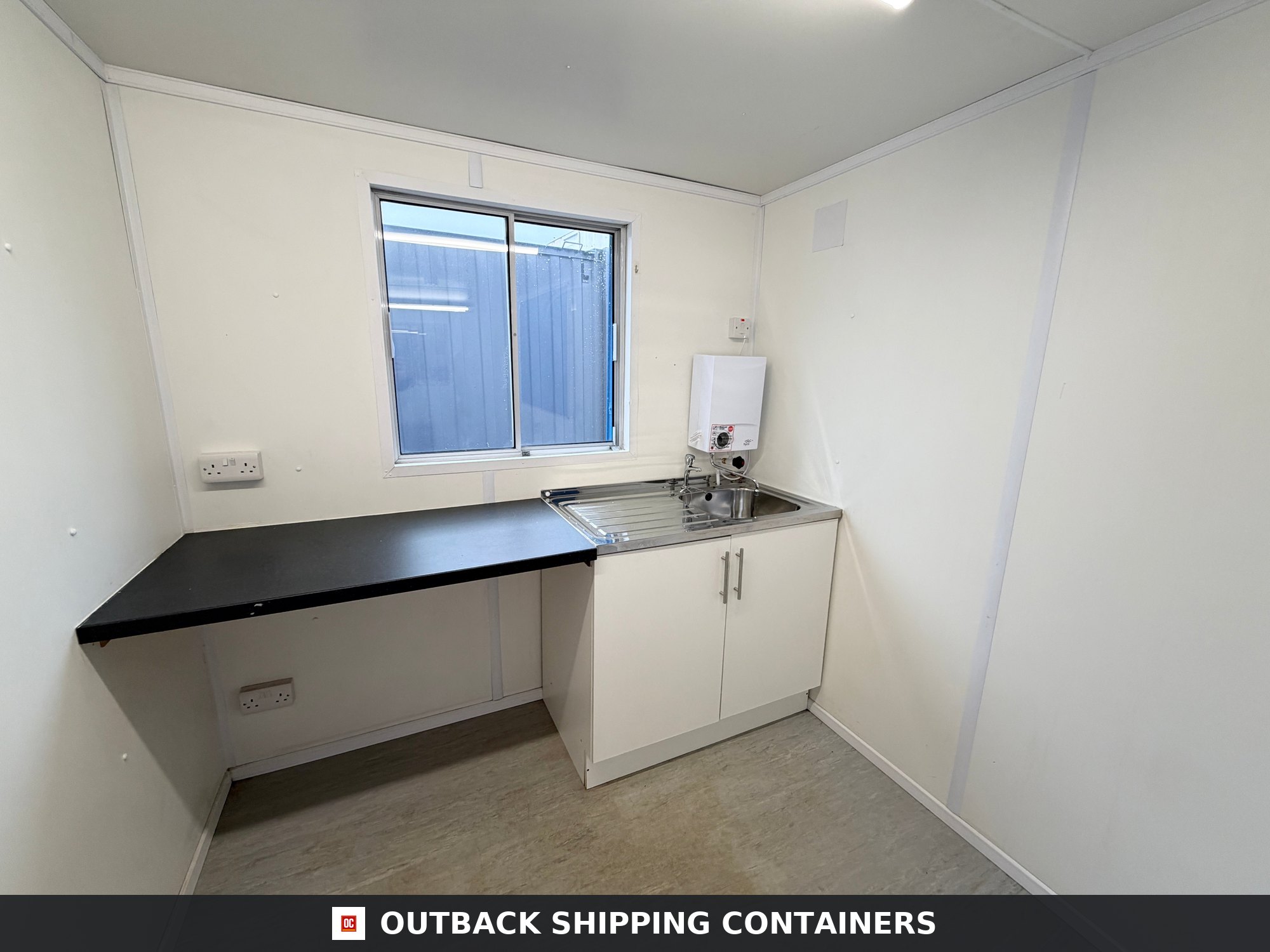 21x8ft for Sale — Rear Exterior View | Outback Shipping Containers 21x8ft — Canteen — Building Site Accommodation — Portable Anti-Vandal - image 4
