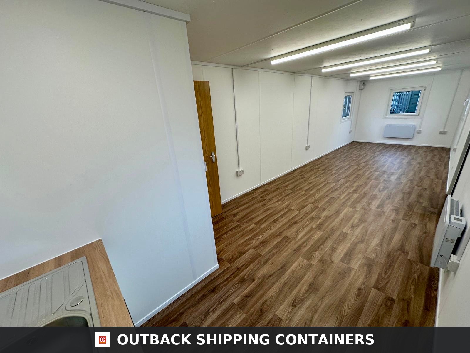 32x10ft for Sale — Interior View | Outback Shipping Containers 32x10ft — Custom Cabin — image 5 of 15