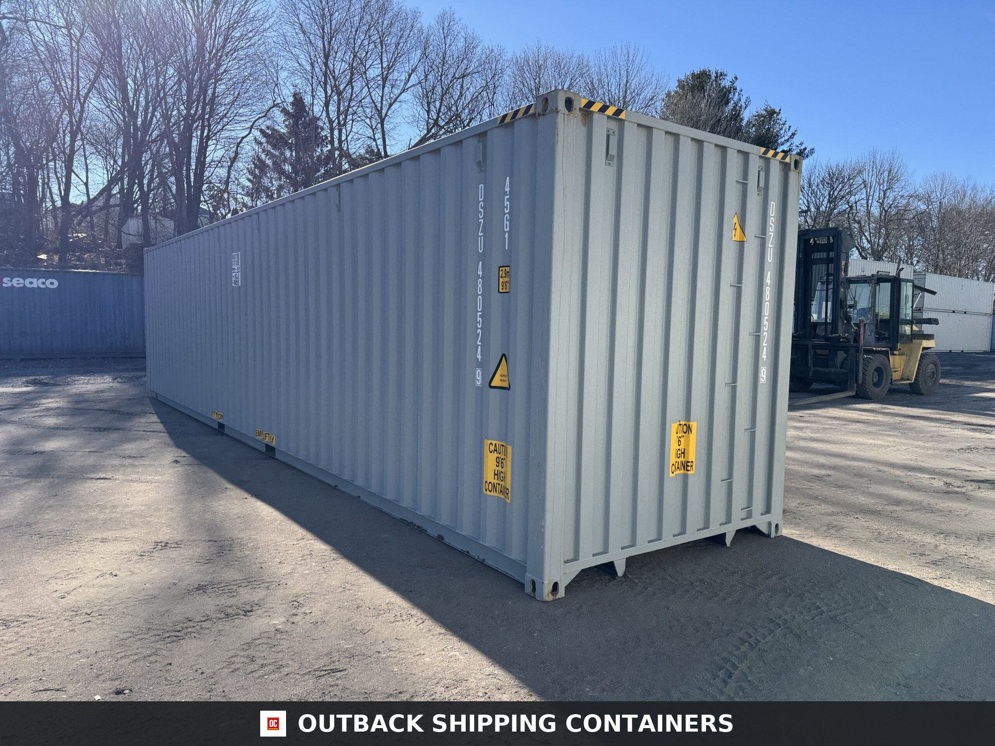 40ft New High Cube Shipping Container – Wind & Watertight – Gray — 40ft — new (image 10 of 12)