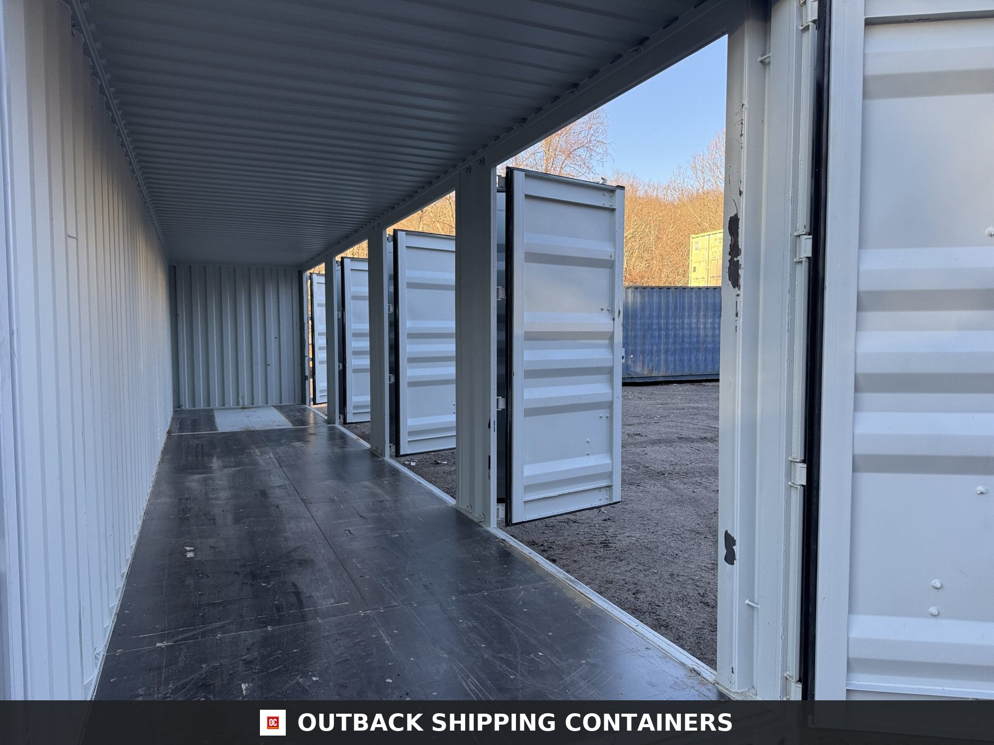40ft New High Cube Shipping Container – Wind & Watertight – Gray — 40ft — new (image 3 of 12)