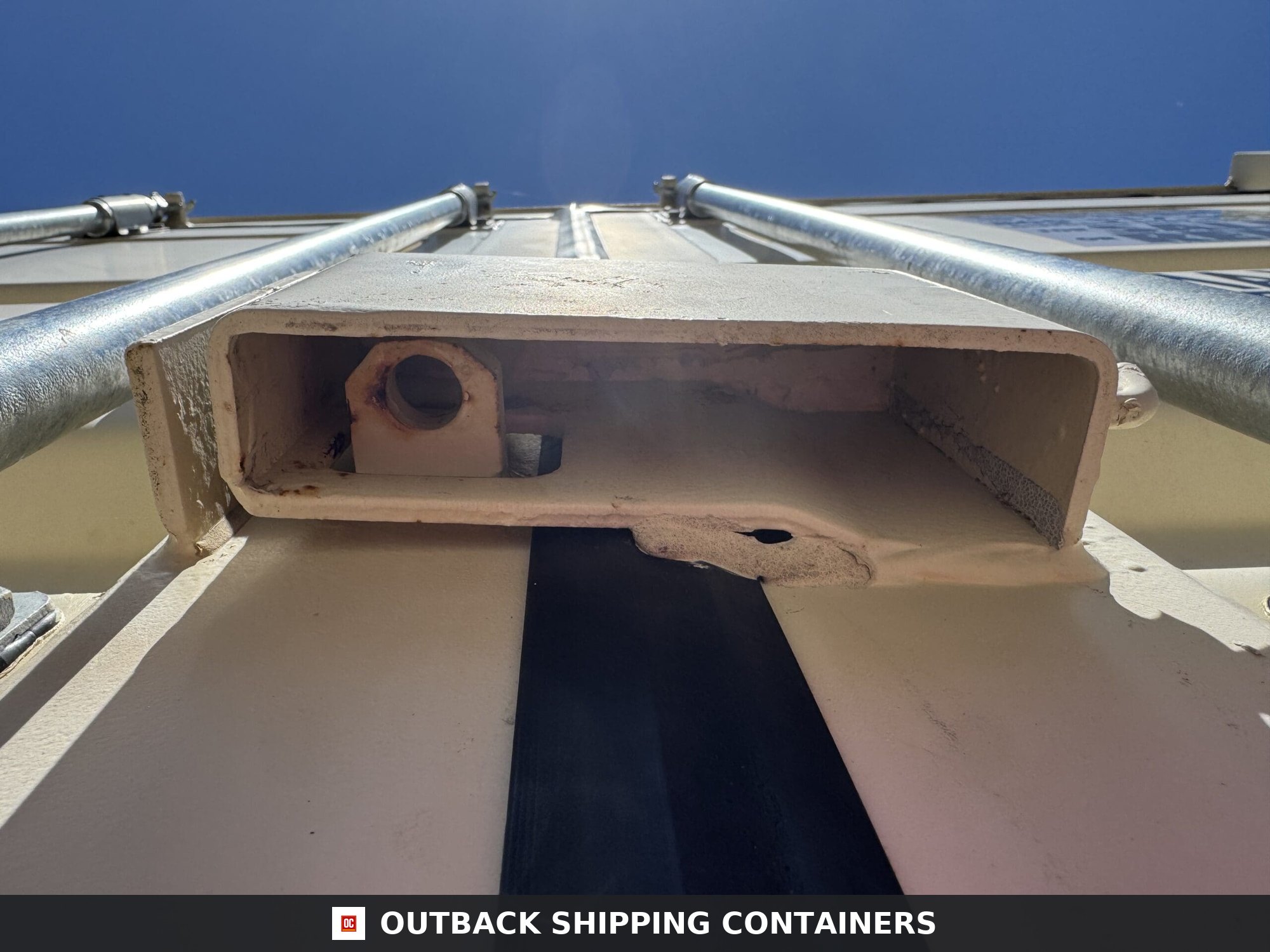 20ft Used Shipping Container – Wind & Watertight – Beige — 20ft — used (image 6 of 12)