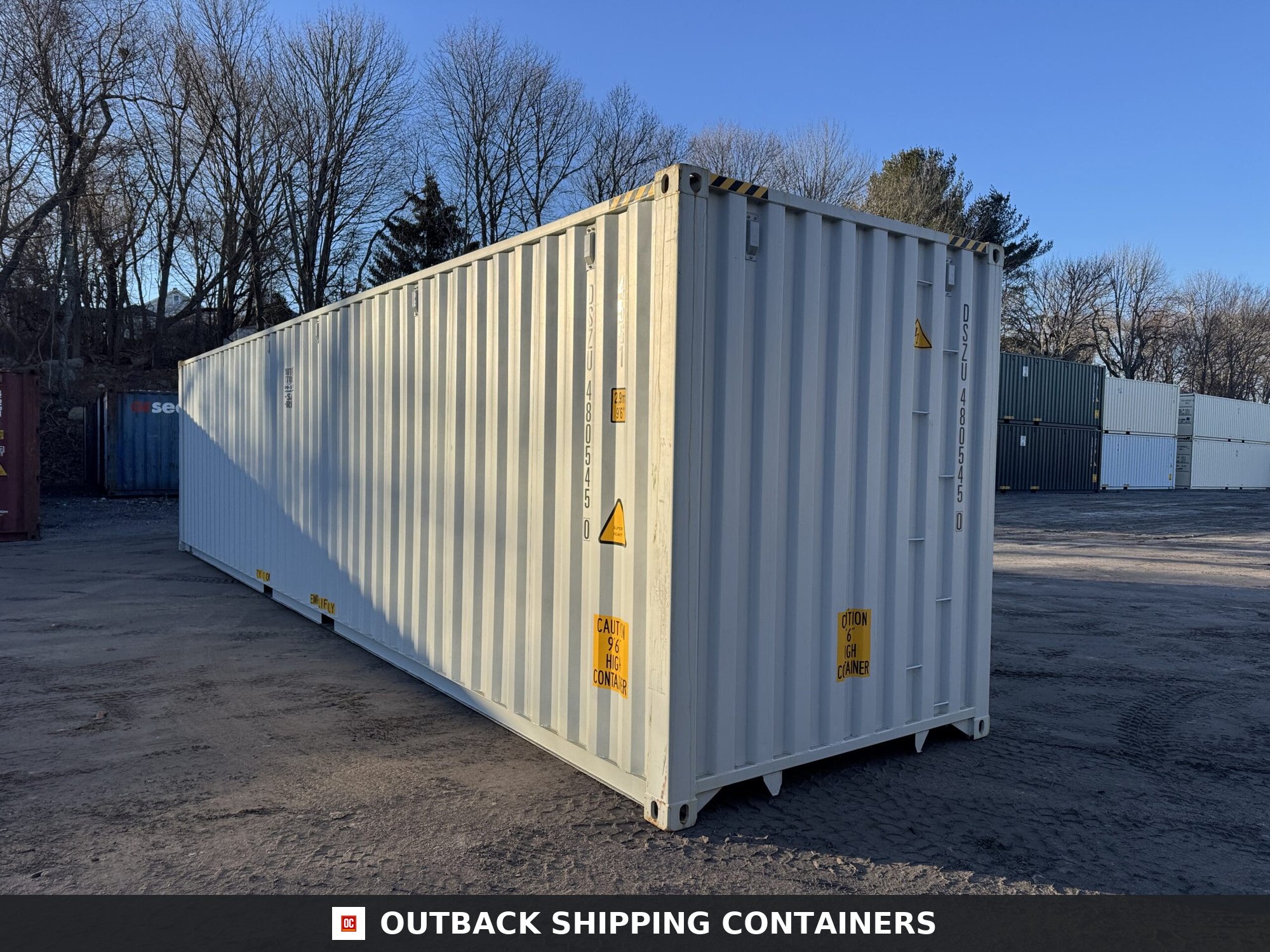 40ft New High Cube Shipping Container – Wind & Watertight – Gray — 40ft — new (image 10 of 12)