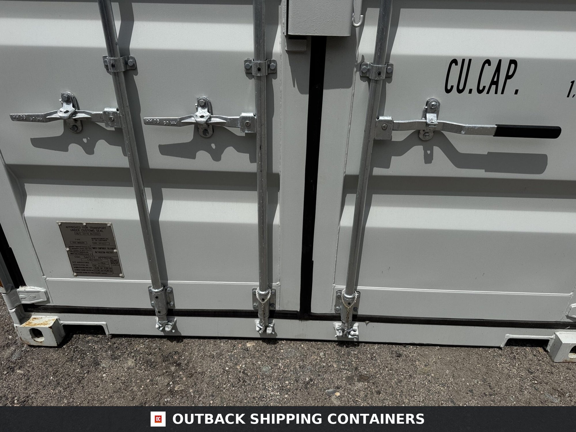 20ft New Shipping Container – Wind & Watertight – Gray — 20ft — new (image 6 of 12)