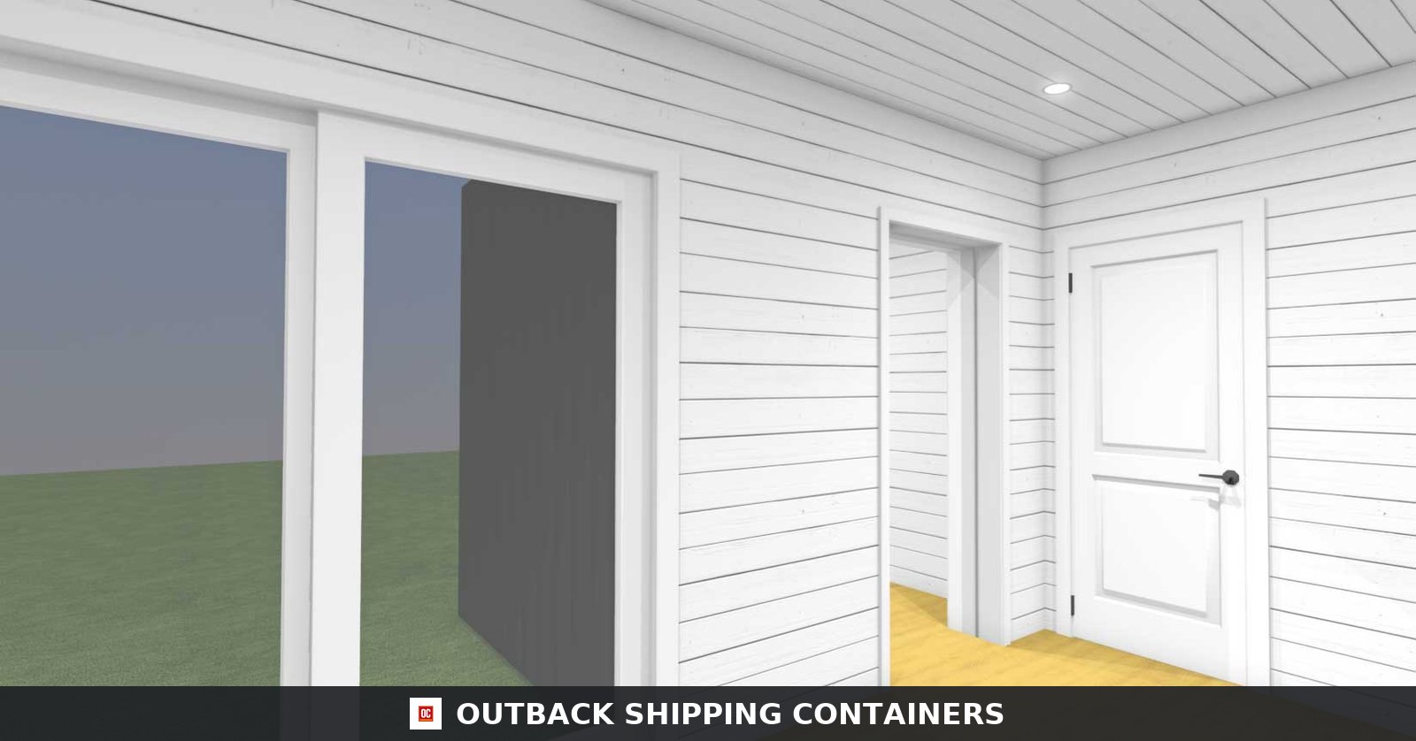 Luxury 2 Bedroom Shipping Container Home | The Clark | Two 40ft — Window and Shutter Detail Luxury 2 Bedroom Shipping Container Home | The Clark | Two 40ft Containers — 40ft — new (image 8 of 19)
