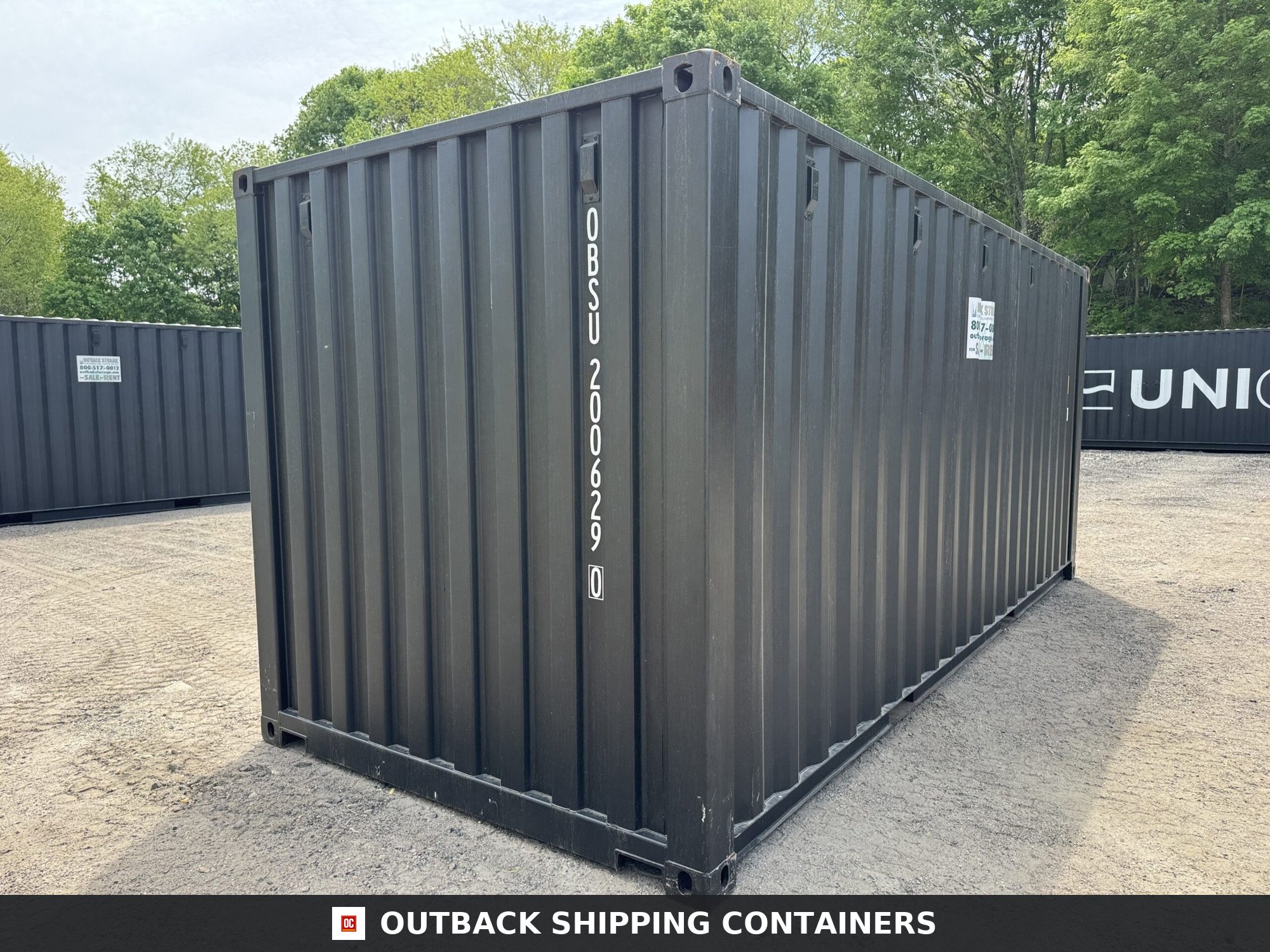 20ft New Shipping Container – Wind & Watertight – Black — 20ft — new (image 10 of 12)
