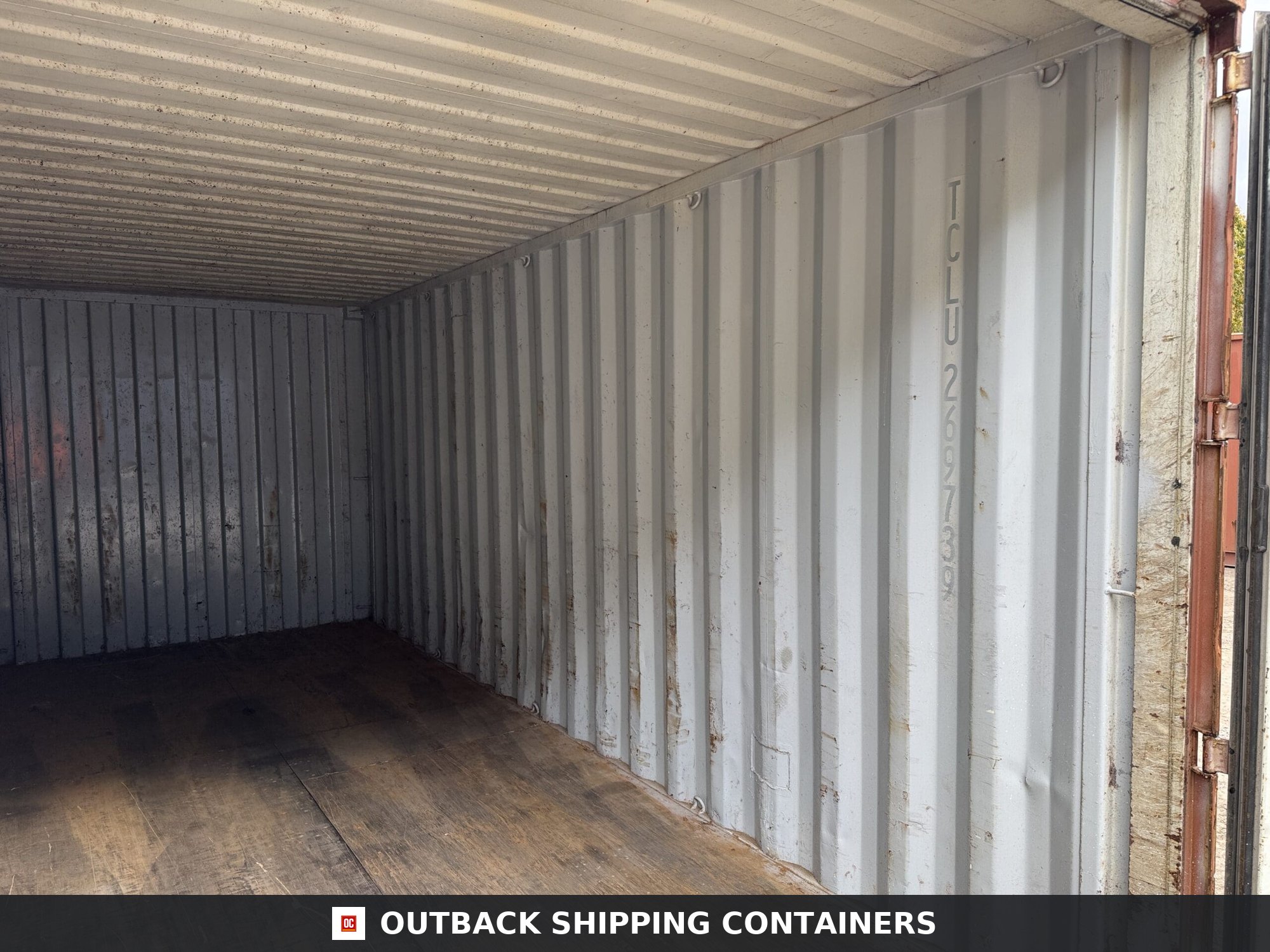 20ft Used Shipping Container – Wind & Watertight – Red — 20ft — used (image 8 of 12)