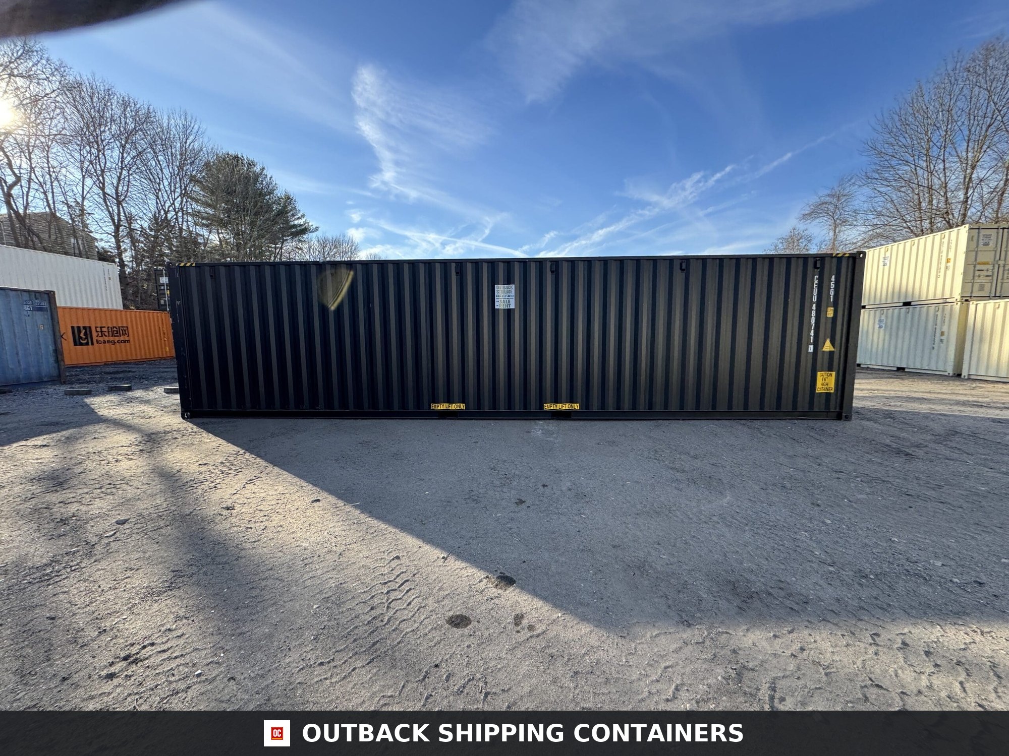 40ft New High Cube Shipping Container – Wind & Watertight – Black — 40ft — new (image 9 of 12)