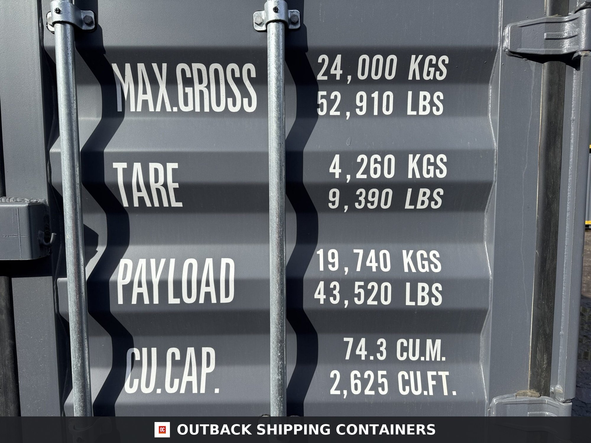 40ft New High Cube Shipping Container – Wind & Watertight – Dk Gray — 40ft — new (image 4 of 12)