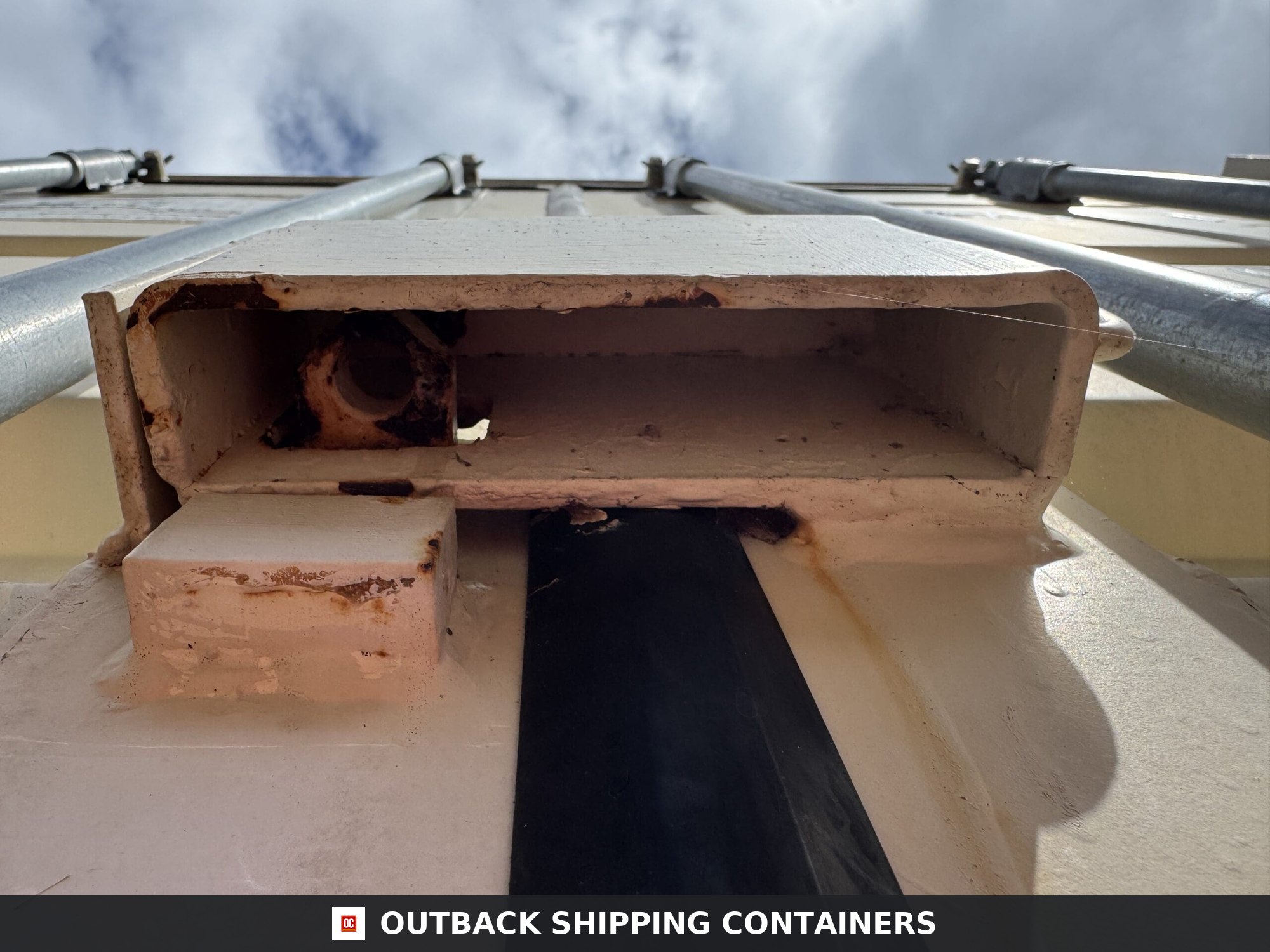 20ft Used Shipping Container – Wind & Watertight – Beige — 20ft — used (image 6 of 12)