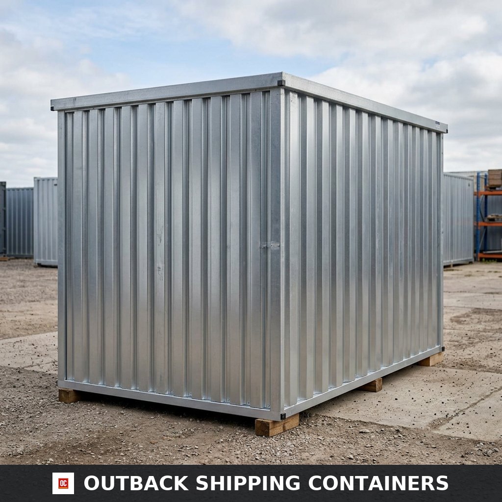 3M X 2.1M Flat Pack Storage Container – Galvanised Steel — new — storage containers (image 5 of 6)