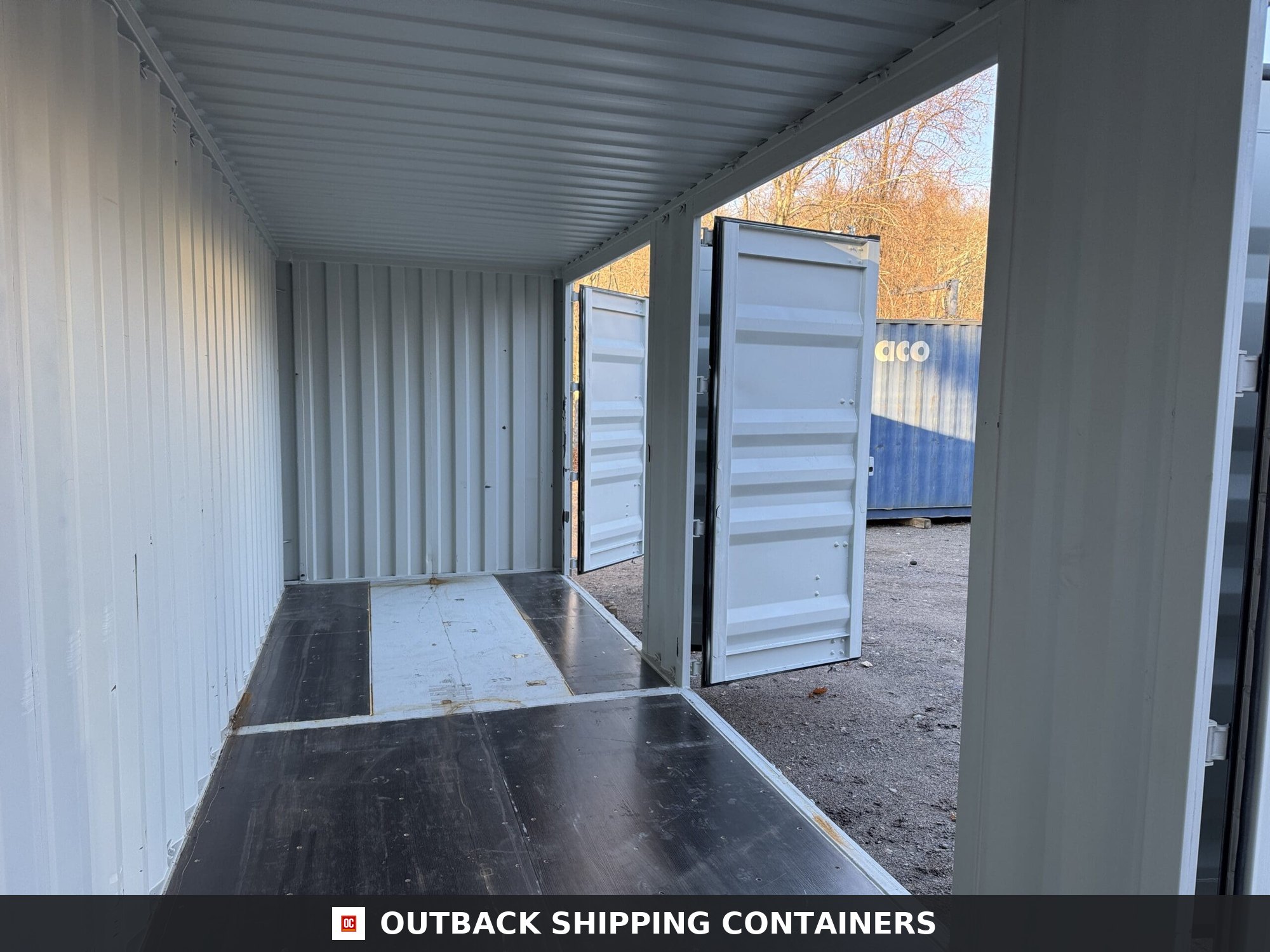 40ft New High Cube Shipping Container – Wind & Watertight – Gray — 40ft — new (image 2 of 12)