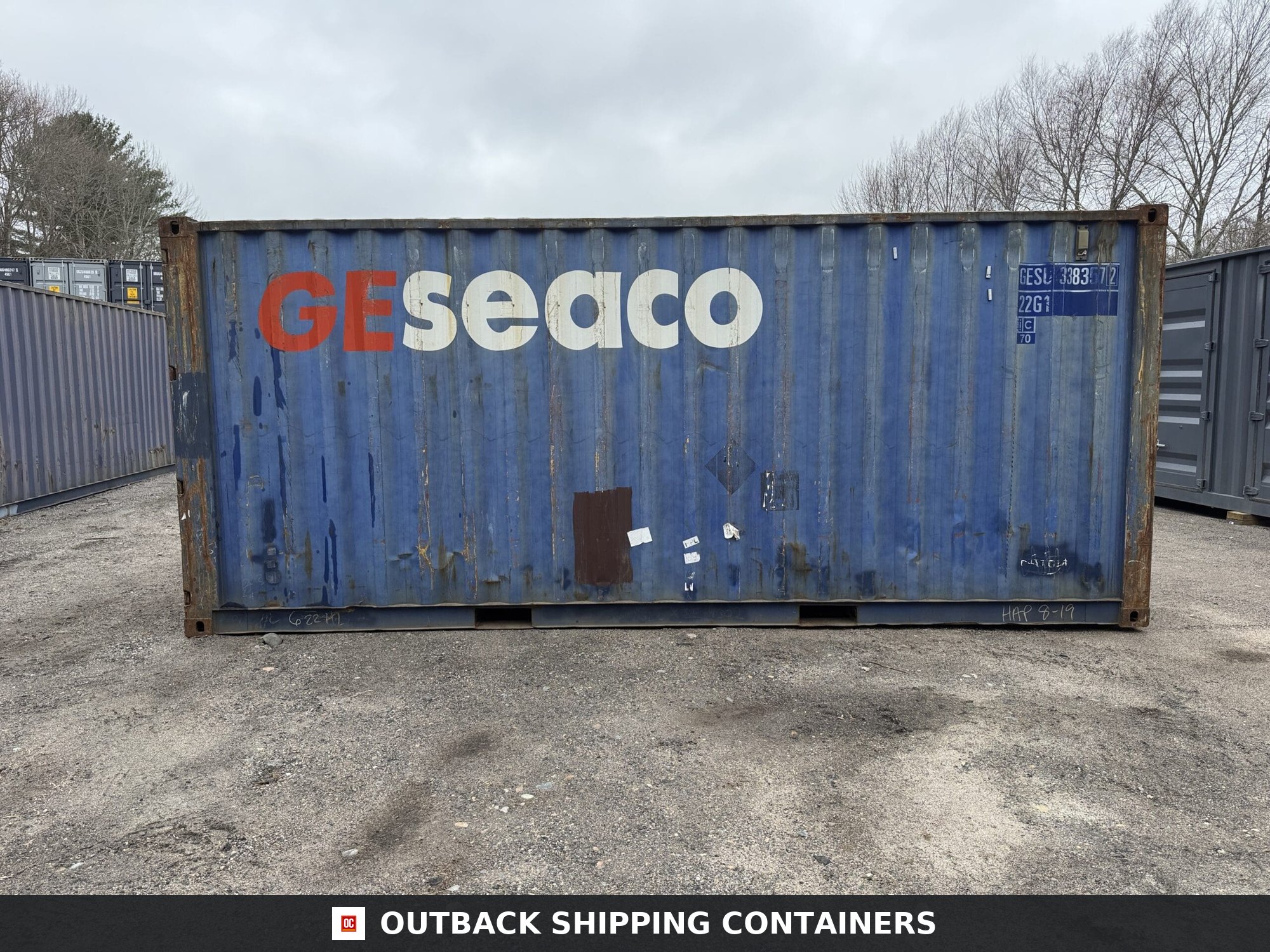 20ft Used Shipping Container – Wind & Watertight – Blue — 20ft — used (image 7 of 12)