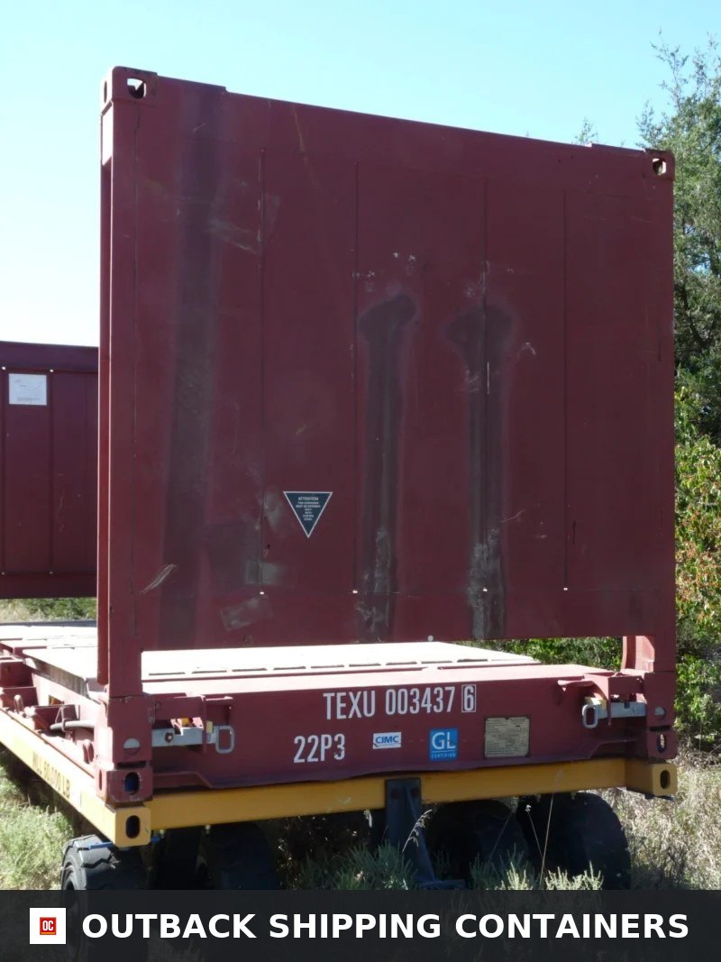 20FT Flat Rack Shipping Container – One Trip (Like New) — Flat Rack Containers (image 2 of 4)
