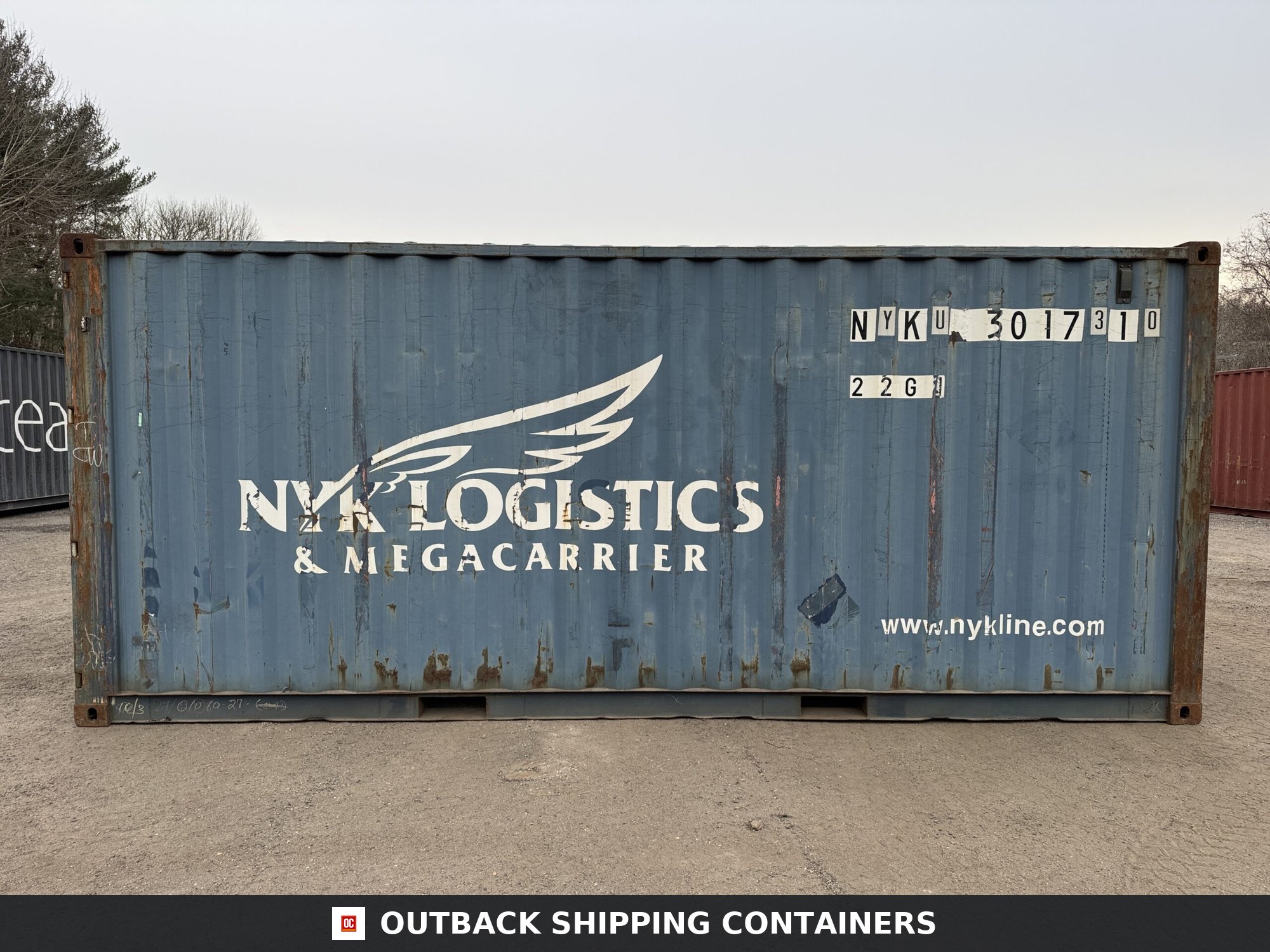 20ft Used Shipping Container – Wind & Watertight – Blue — 20ft — used (image 7 of 12)