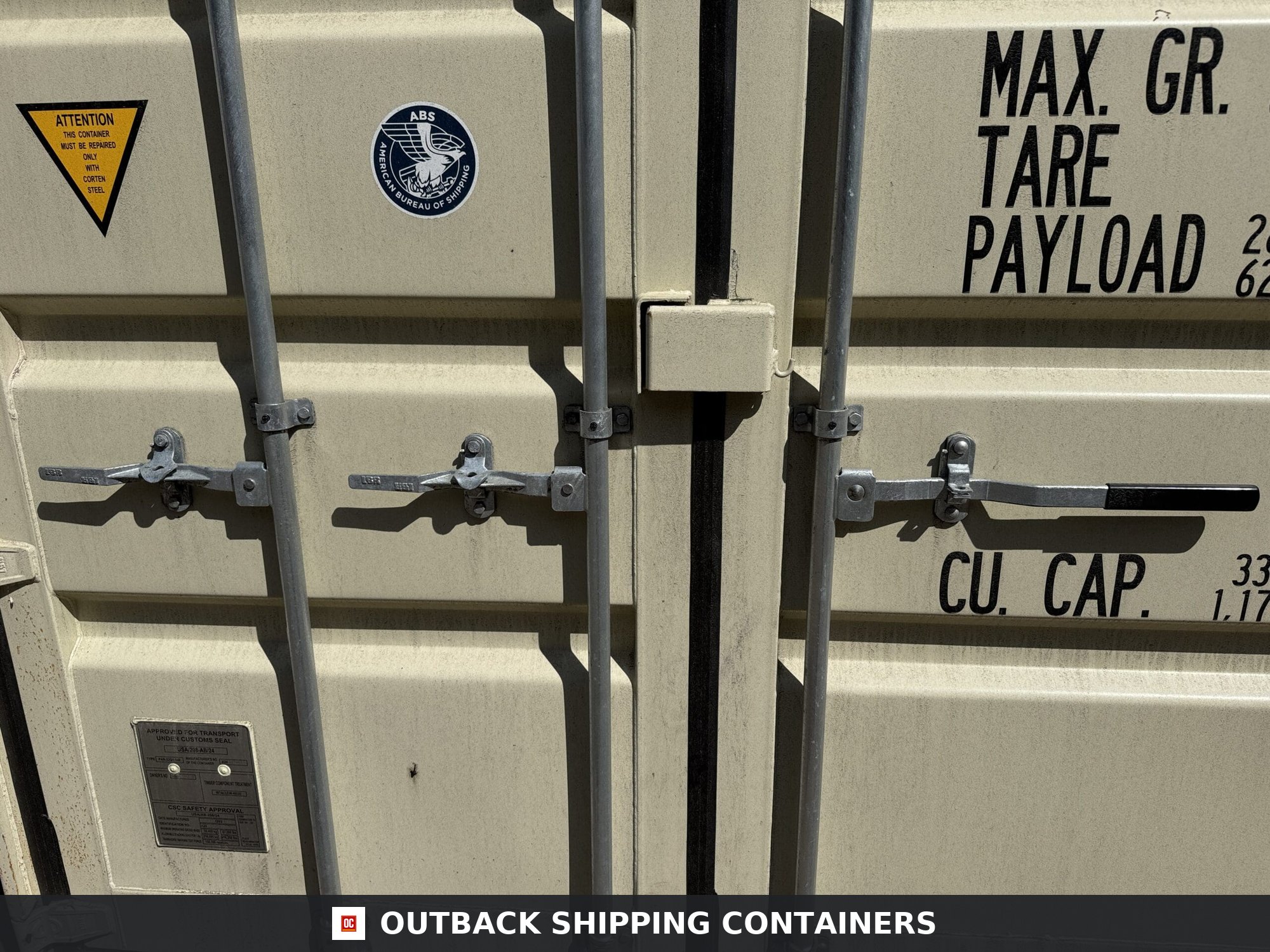 20ft New Shipping Container – Wind & Watertight – Beige — 20ft — new (image 4 of 12)