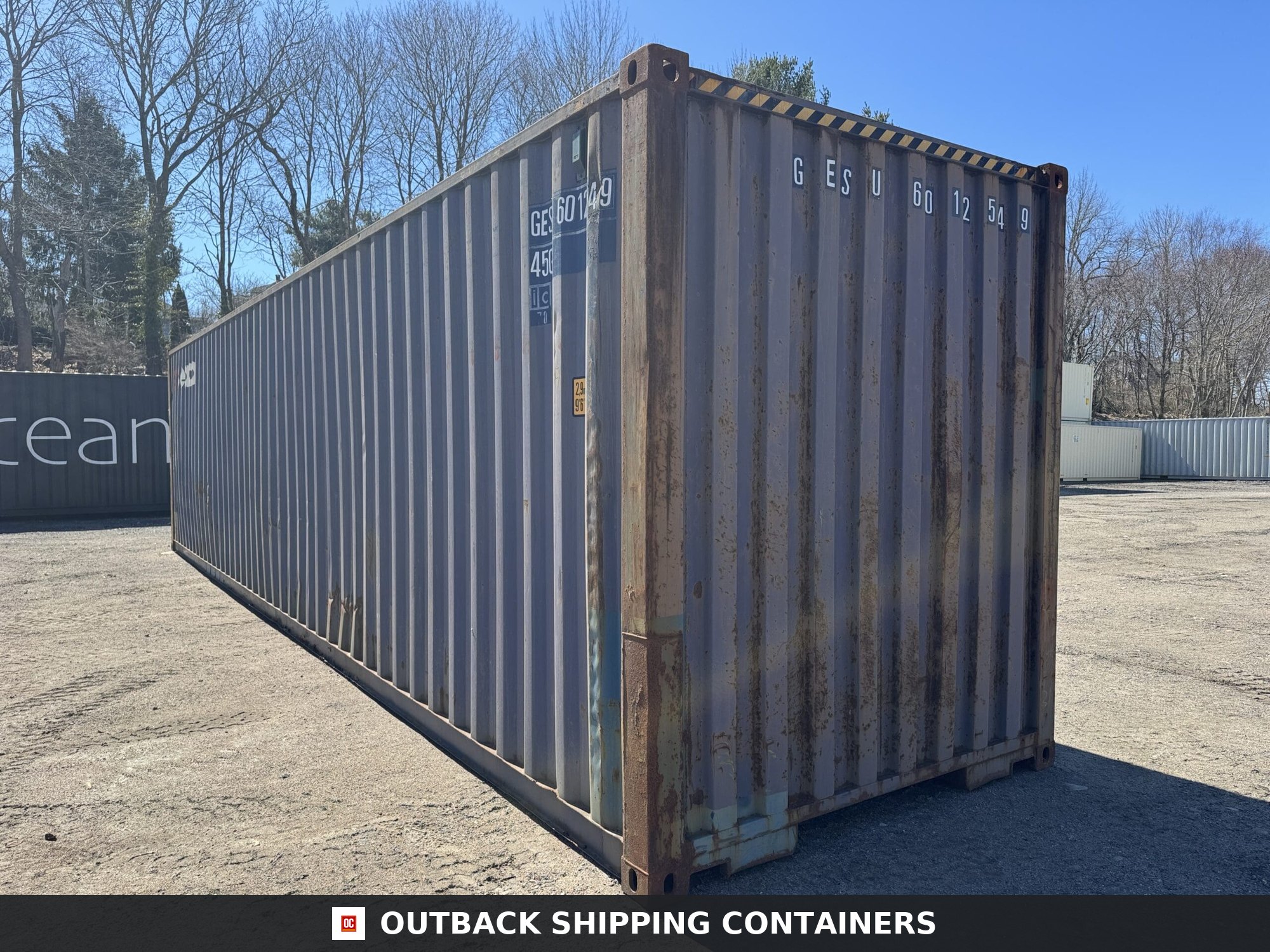 40ft Used High Cube Shipping Container – Wind & Watertight – Blue — 40ft — used (image 8 of 12)