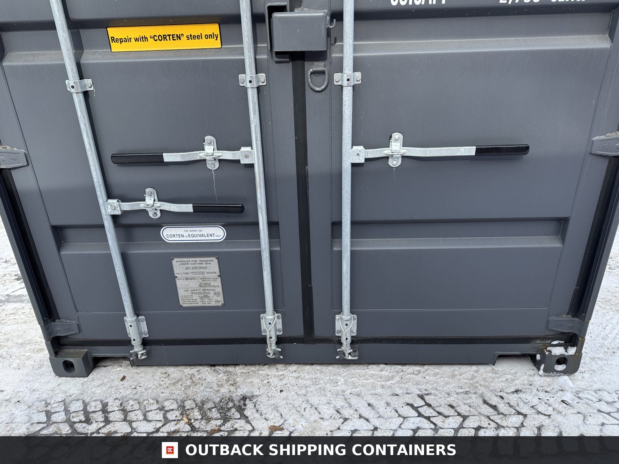 40ft New High Cube Shipping Container – Wind & Watertight – Gray — 40ft — new (image 6 of 12)