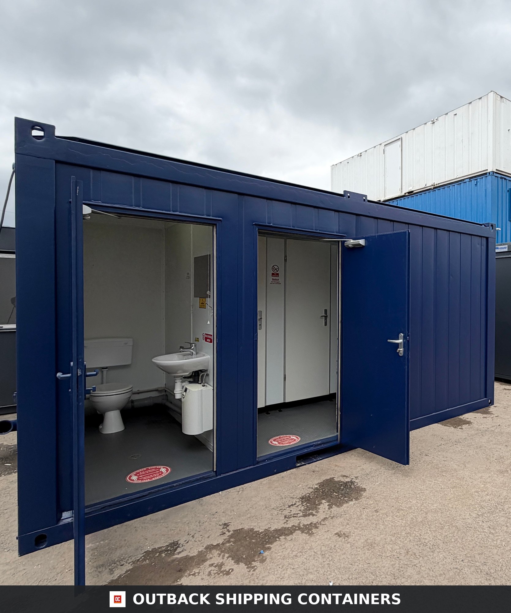 16 x 8 ft for Sale — Roof and Structural Detail | Outback Shipping Containers 16 x 8 ft — 3 + 1 Toilet Block — Portable Building — Site Accommodation - image 9
