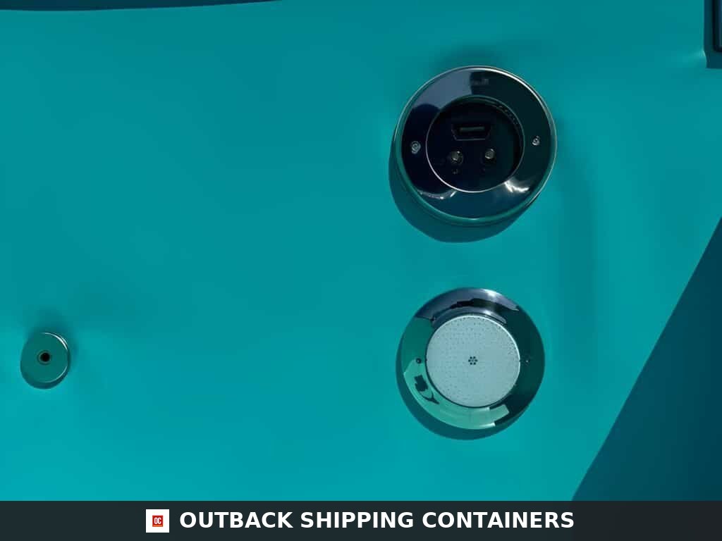20ft Portable Container Swimming Pool | Caribbean Blue — Corner Casting and Frame Detail 20ft Portable Container Swimming Pool | Caribbean Blue Outdoor Swimming Pool — 20ft — new (image 10 of 16)