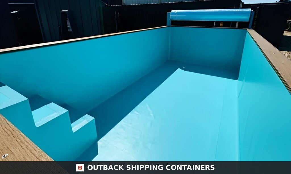 20ft Portable Container Swimming Pool | Caribbean Blue Outdoor Swimming Pool — Interior Detail 20ft Portable Container Swimming Pool | Caribbean Blue Outdoor Swimming Pool — 20ft — new (image 6 of 16)