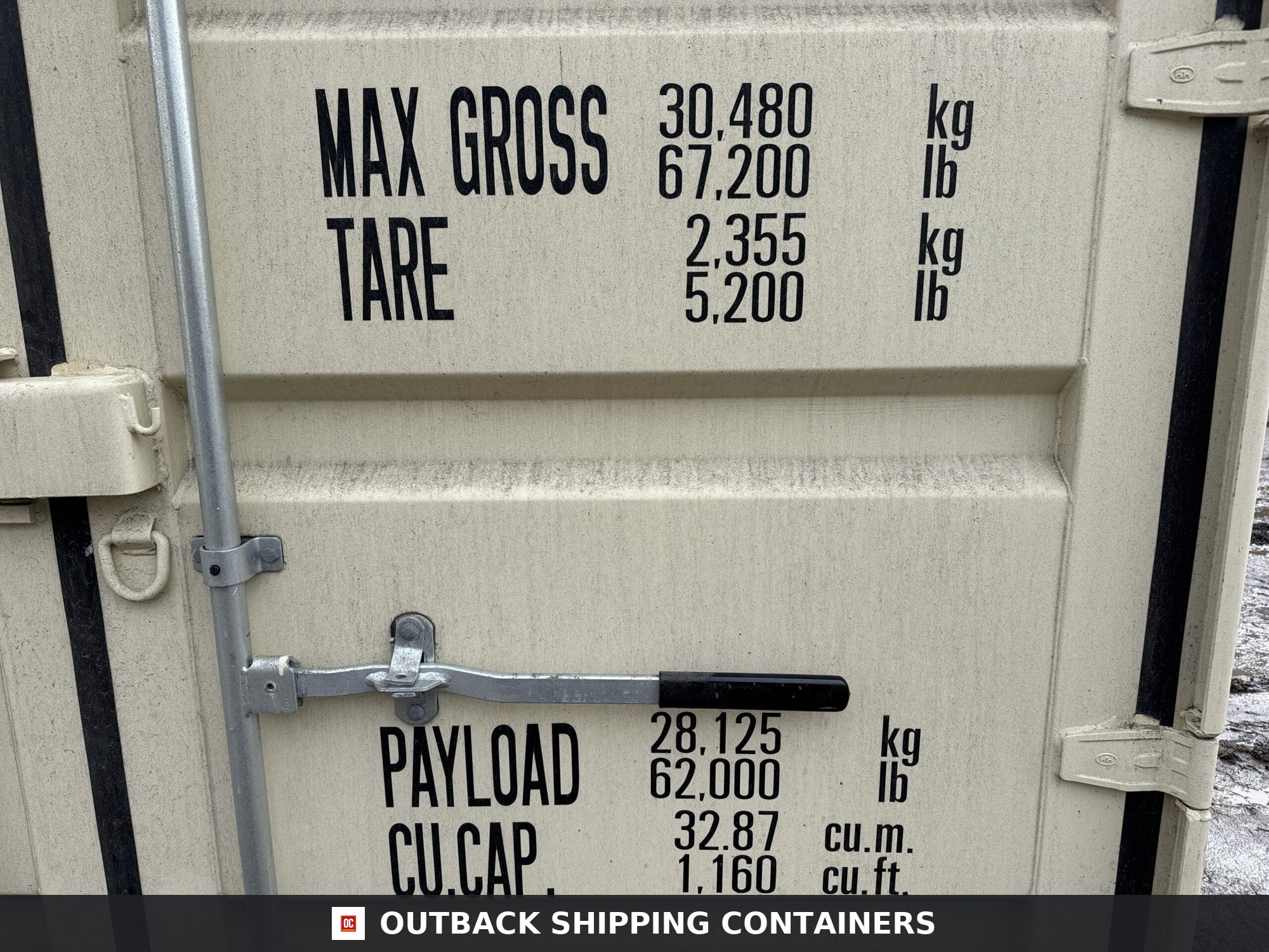 20ft New Shipping Container – Wind & Watertight – Beige — 20ft — new (image 4 of 12)