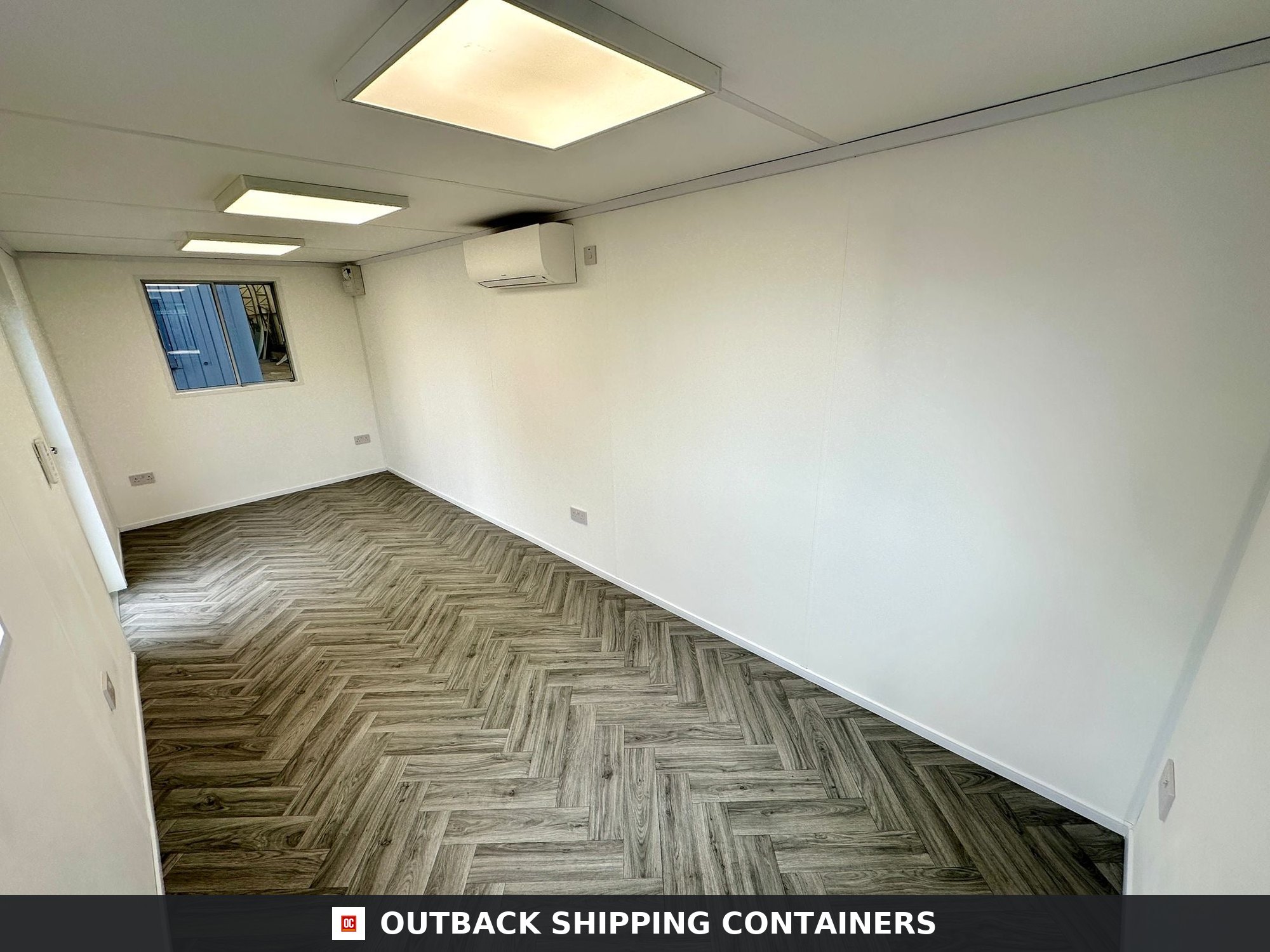 21x8ft for Sale — Three-Quarter Angle View | Outback Shipping Containers 2 3 4 5 6 7 8 9 21x8ft — Custom Office — image 3 of 13