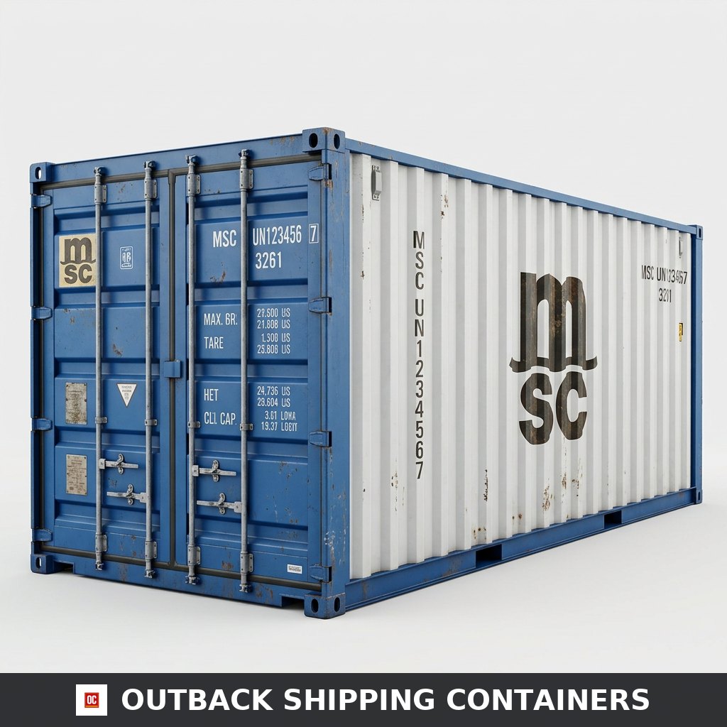 40Ft X 8Ft One Trip Tunnel Container Double End Door for Sale — Side Profile View 40ft blue one trip tunnel container with double end cargo doors on a white background
