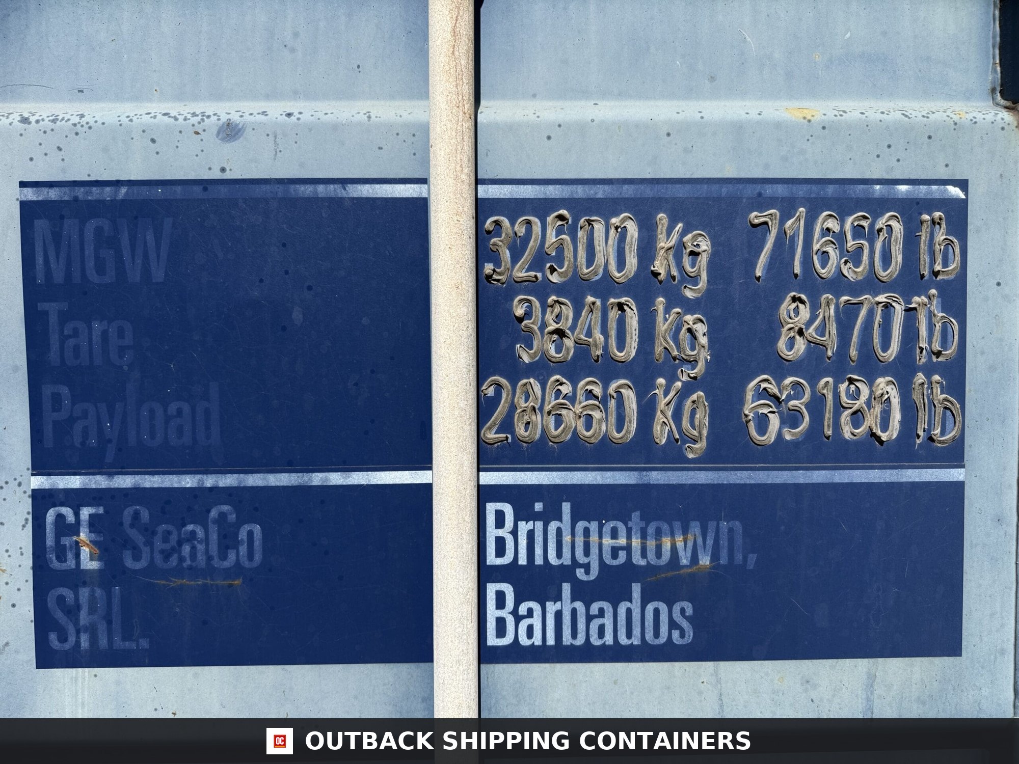40ft Used High Cube Shipping Container for Sale — Interior View | Outback Shipping Container 8 40ft Used High Cube Shipping Container – Wind & Watertight – Blue — 40ft — used (image 5 of 12)