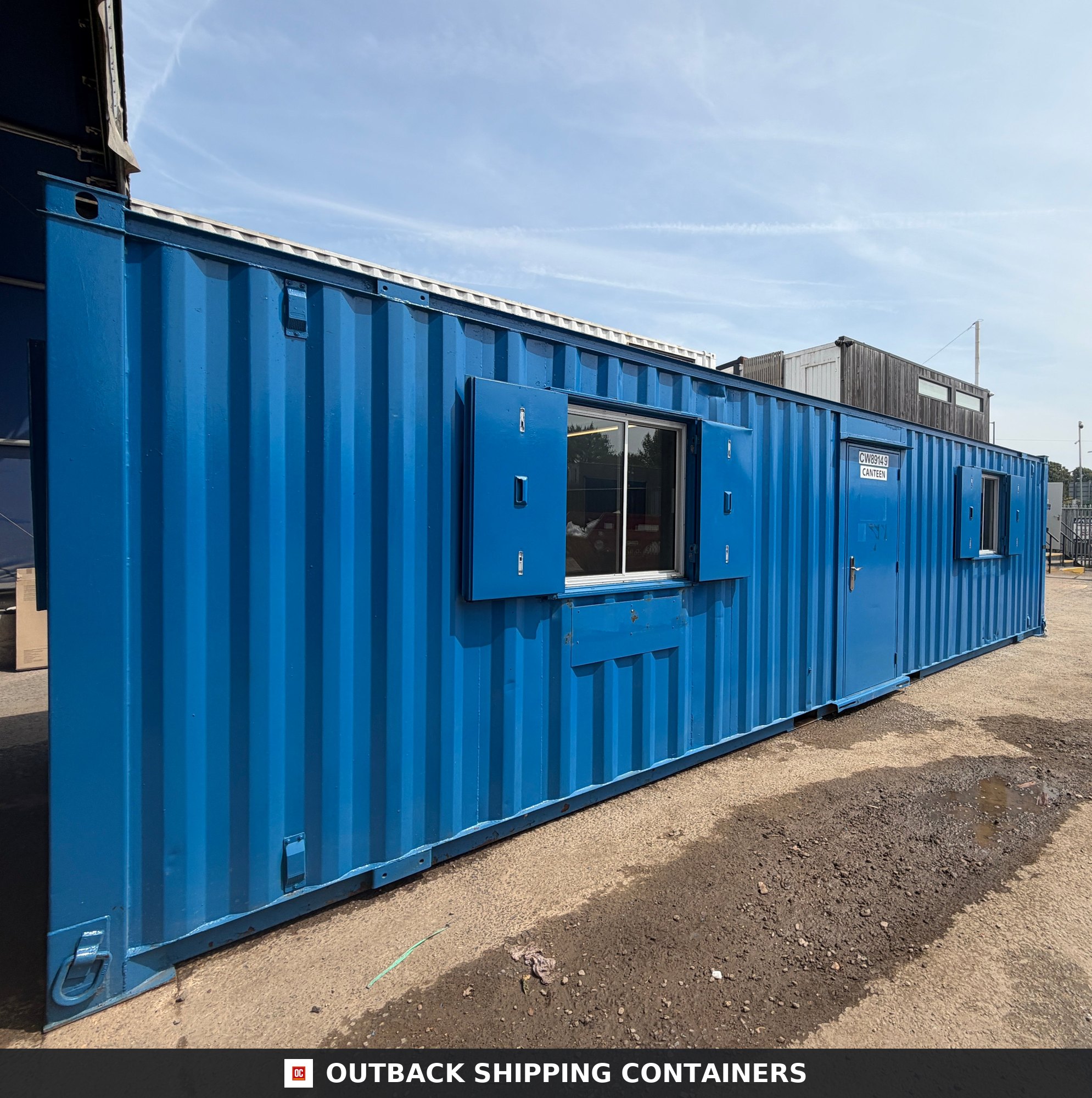 32x10ft for Sale — Roof and Structural Detail | Outback Shipping Containers 32x10ft — Canteen / Office — Building Site Accommodation — Portable Anti-Vandal - image 9