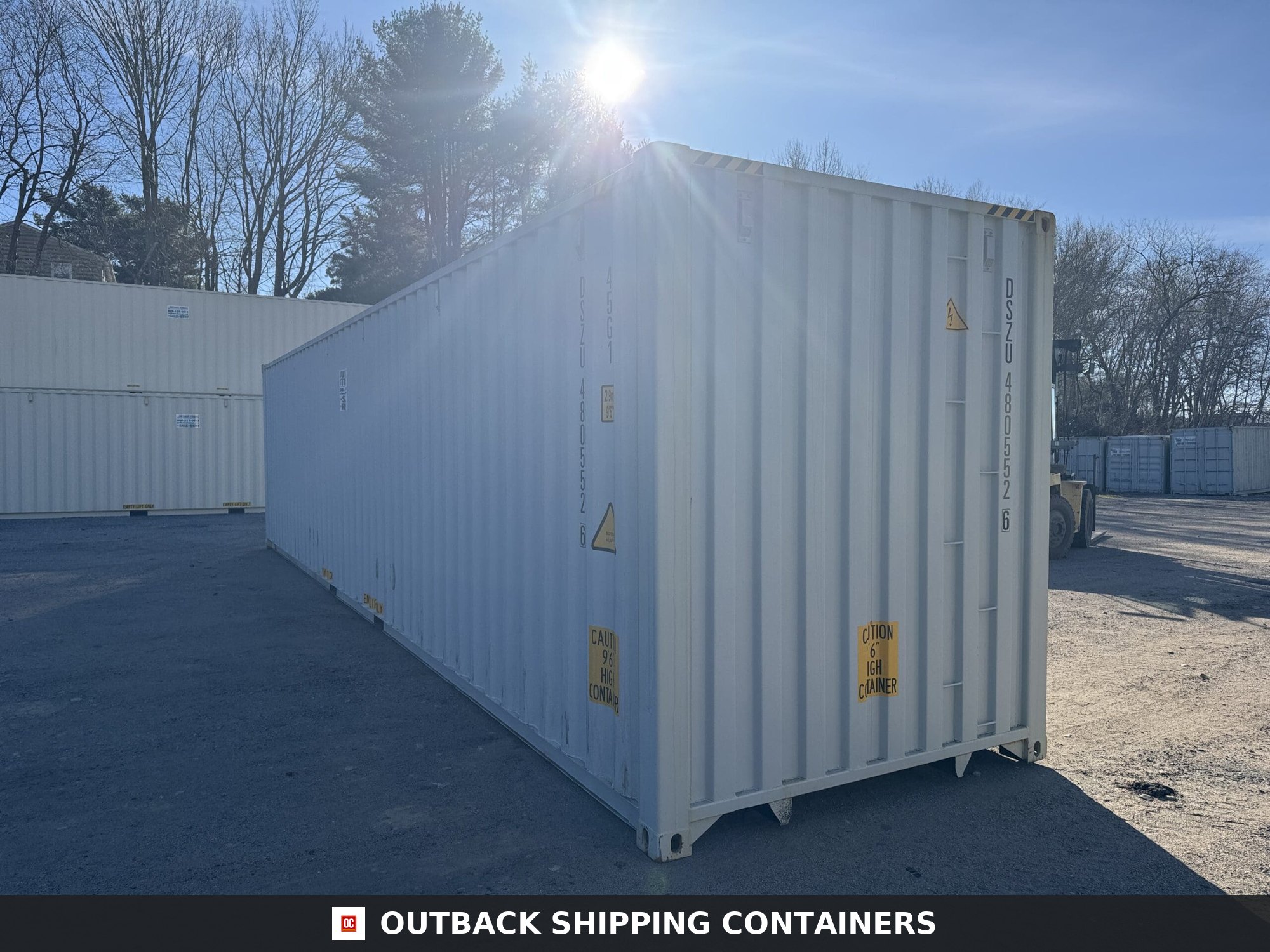 40ft New High Cube Shipping Container – Wind & Watertight – Gray — 40ft — new (image 9 of 12)