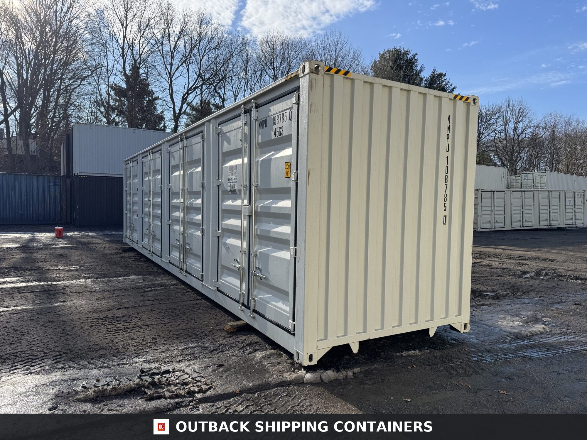 40ft New High Cube Shipping Container for Sale — Corner Casting and Frame Detail 2 3 4 5 6 40ft New High Cube Shipping Container – Wind & Watertight – Lt Gray — 40ft — new (image 10 of 12)