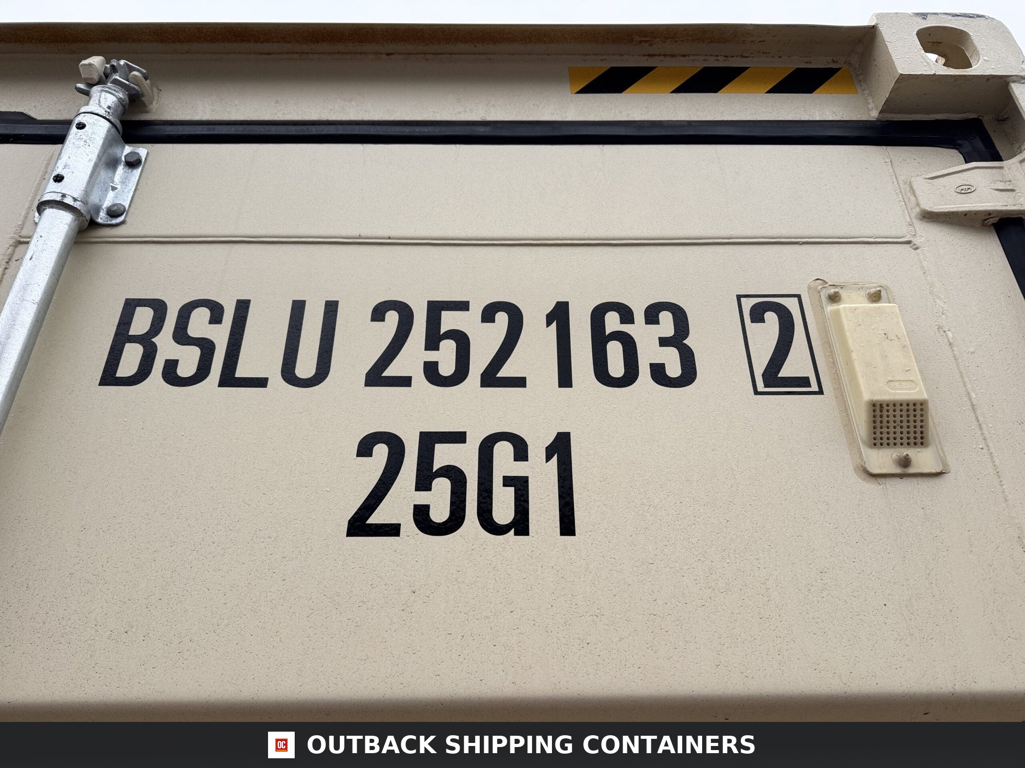 20ft New High Cube Shipping Container – Wind & Watertight – Beige — 20ft — new (image 2 of 12)