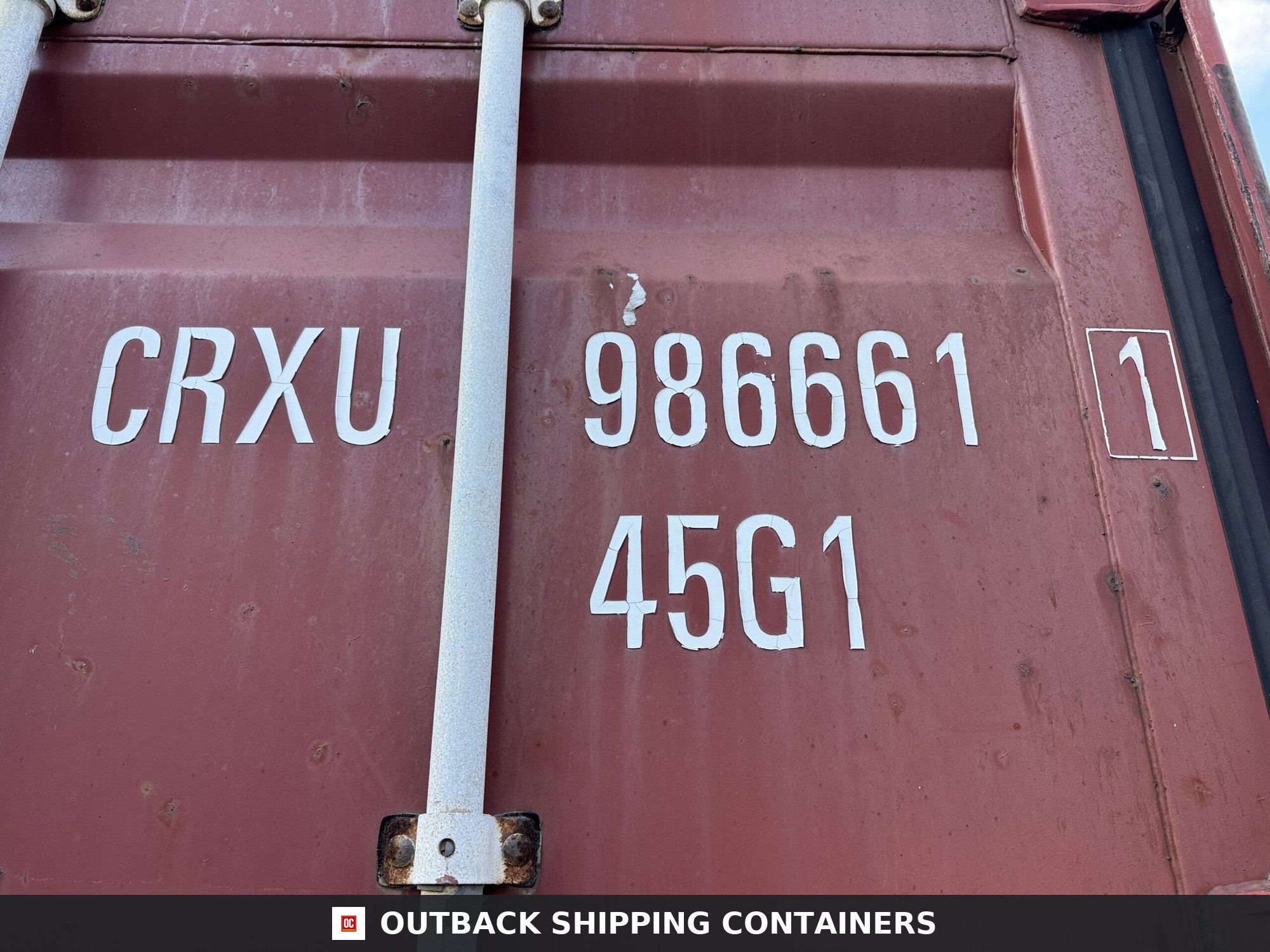 40ft Used High Cube Shipping Container — Side Profile View | Outback Shipping Containers 2 3 7 40ft Used High Cube Shipping Container – Wind & Watertight – Red — 40ft — used (image 2 of 12)