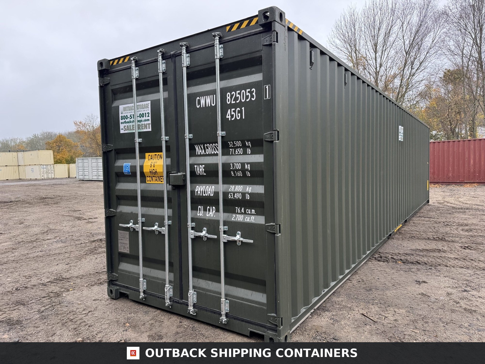 40ft New High Cube Shipping Container – Wind & Watertight — 40ft — new (image 1 of 12)