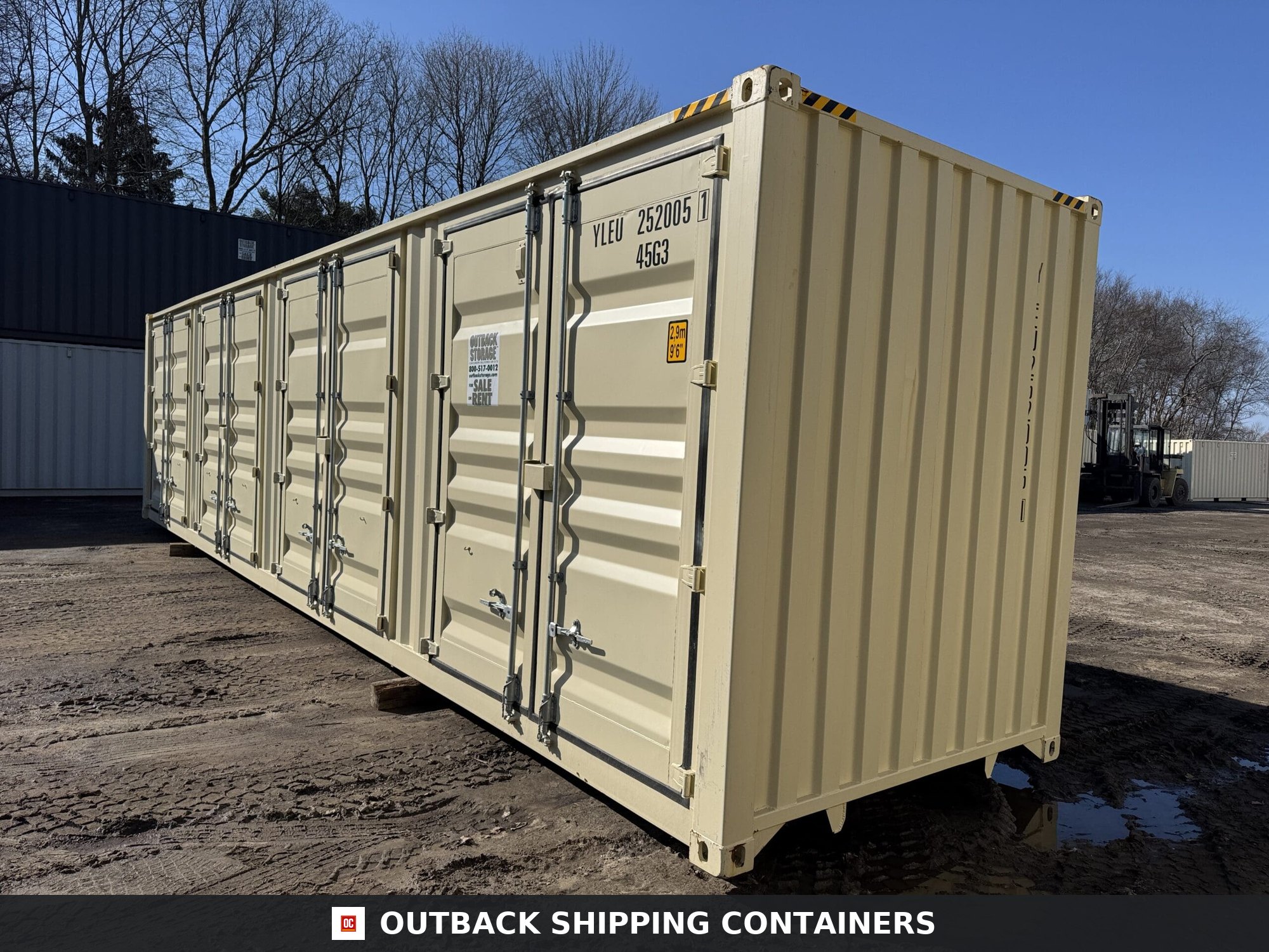 40ft New High Cube Shipping Container – Wind & Watertight – Beige — 40ft — new (image 10 of 12)