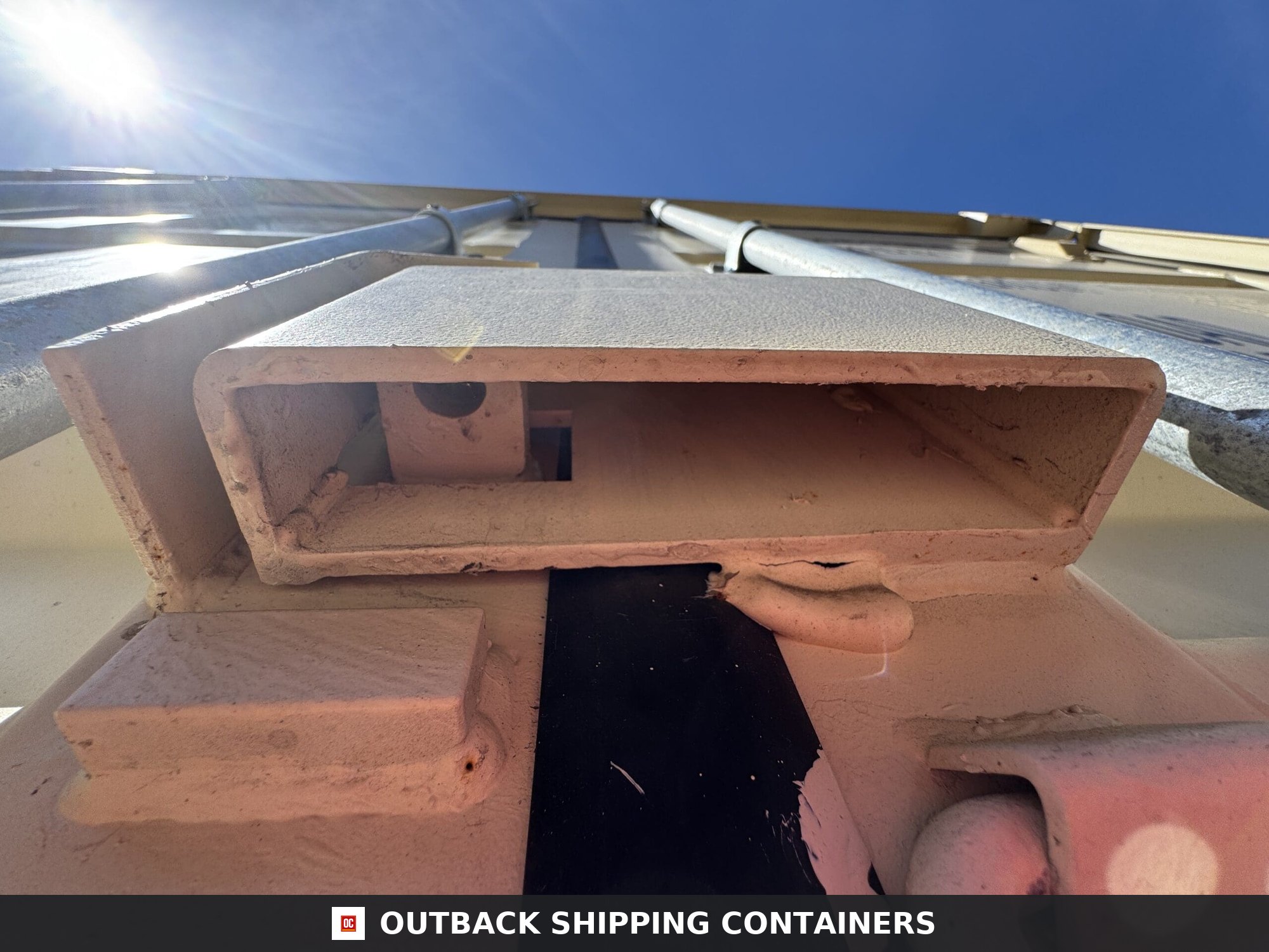 40ft New High Cube Shipping Container – Wind & Watertight – Beige — 40ft — new (image 5 of 12)