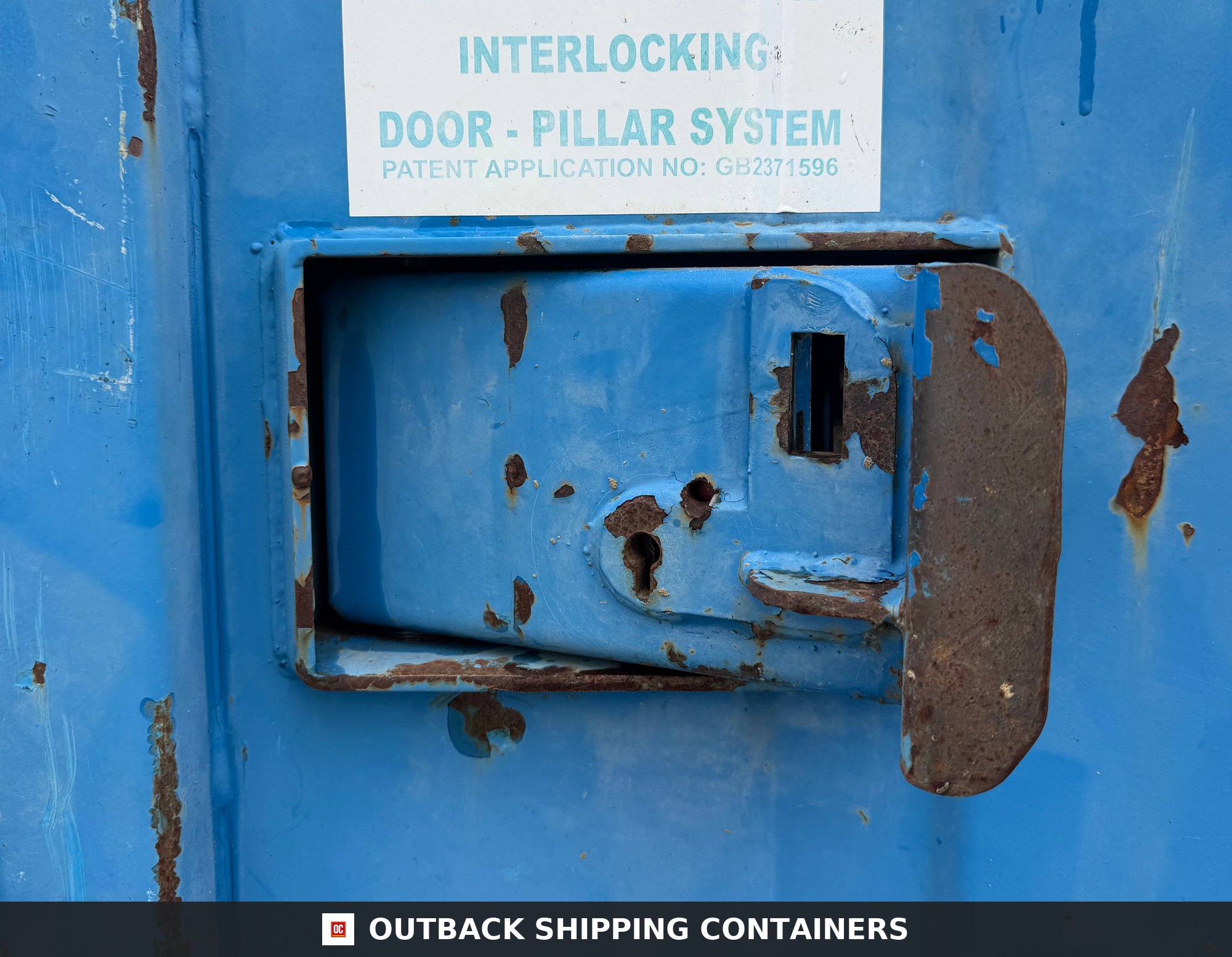 10x8 ft Anti-Vandal Store 10ft x 8ft — Rear Exterior View | Outback Shipping Containers 10x8 ft Anti-Vandal Store — Storage Container (Unrefurbished) — gallery view 4