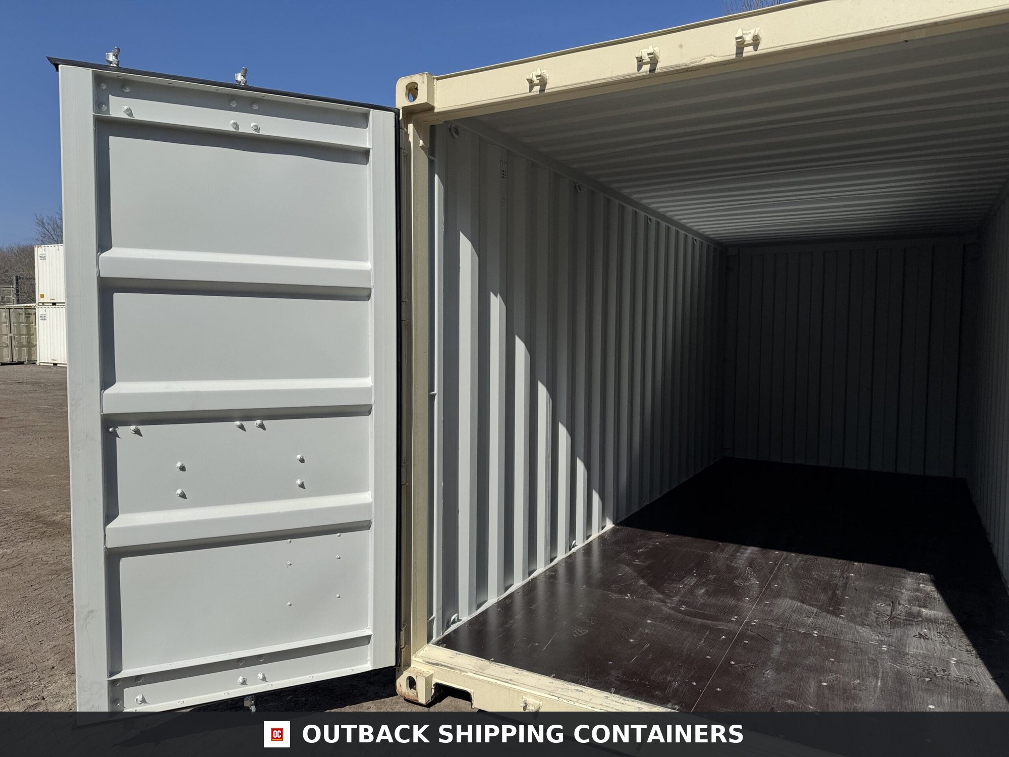 20ft New Shipping Container – Wind & Watertight – Beige — 20ft — new (image 6 of 12)
