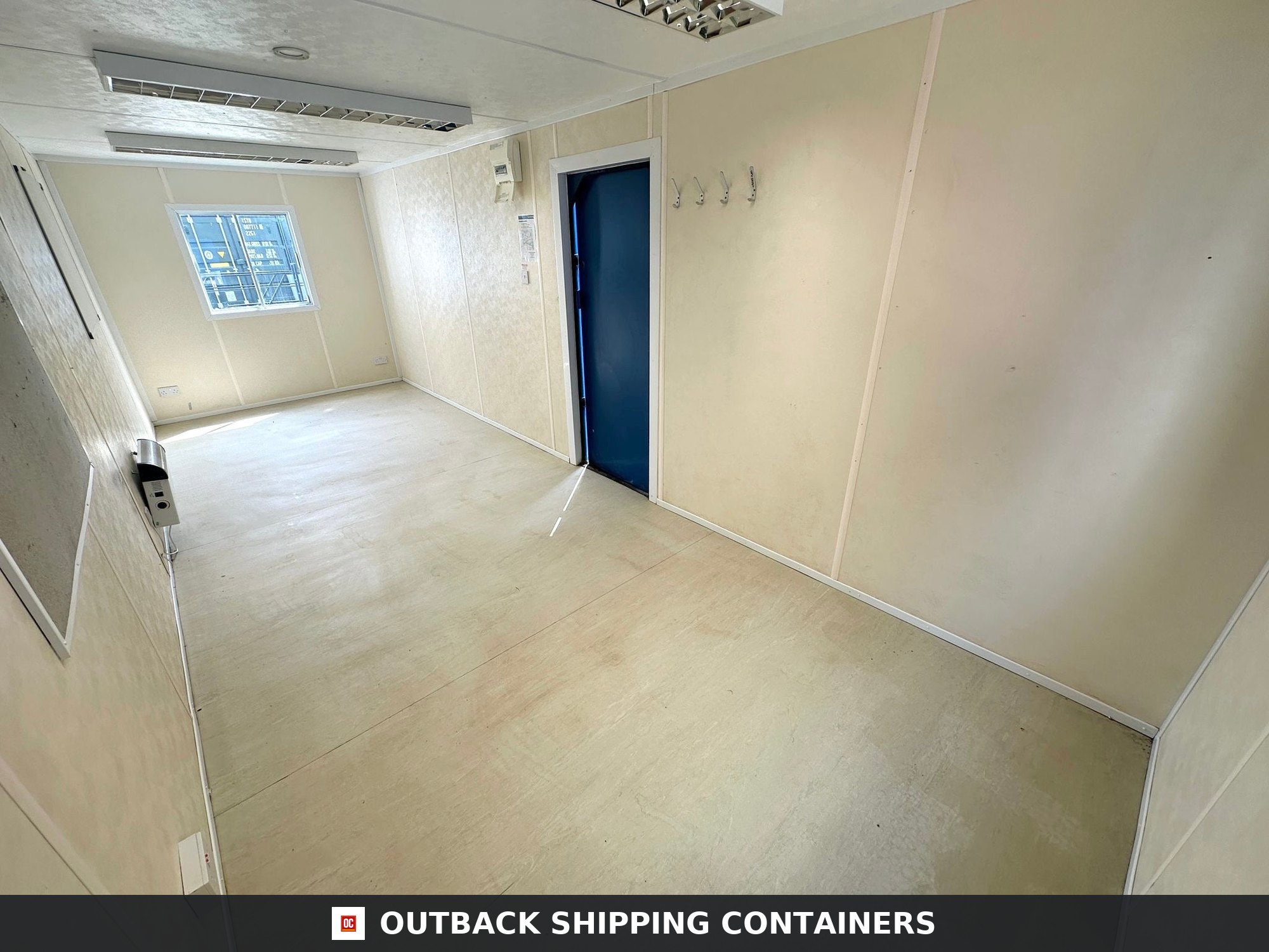 24x9ft for Sale — Three-Quarter Angle View | Outback Shipping Containers 24x9ft — Office / Canteen — Building Site Accommodation — Portable Anti-Vandal - image 2