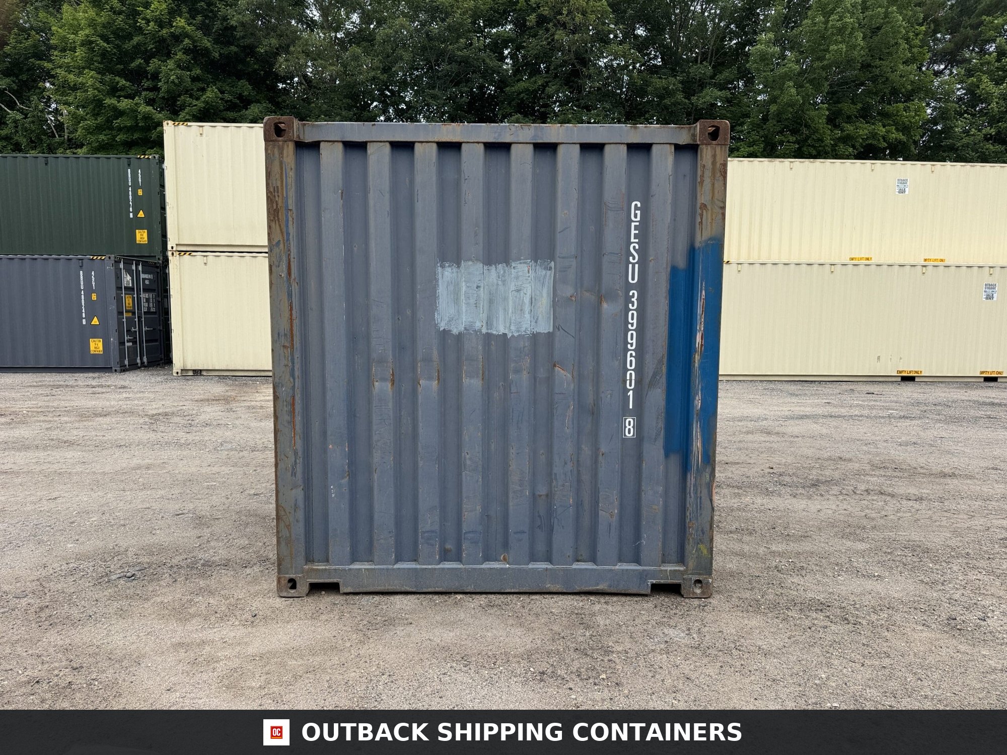 20ft Used Shipping Container – Wind & Watertight – Blue — 20ft — used (image 9 of 12)
