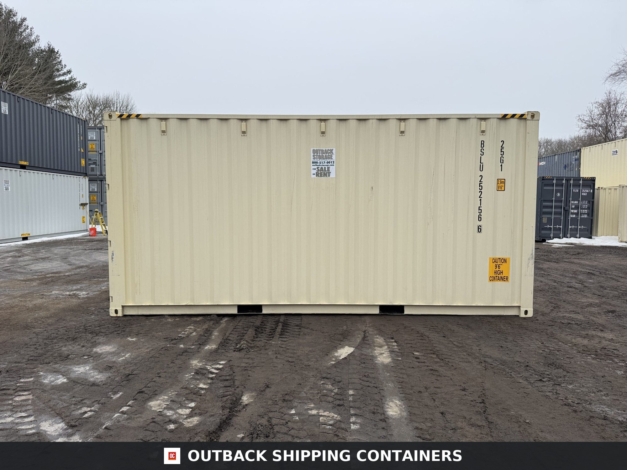 20ft New High Cube Shipping Container – Wind & Watertight – Beige — 20ft — new (image 8 of 12)