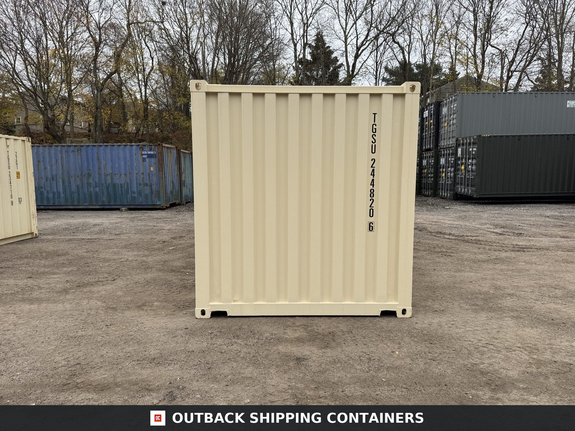 20ft New Shipping Container – Wind & Watertight – Beige — 20ft — new (image 10 of 12)