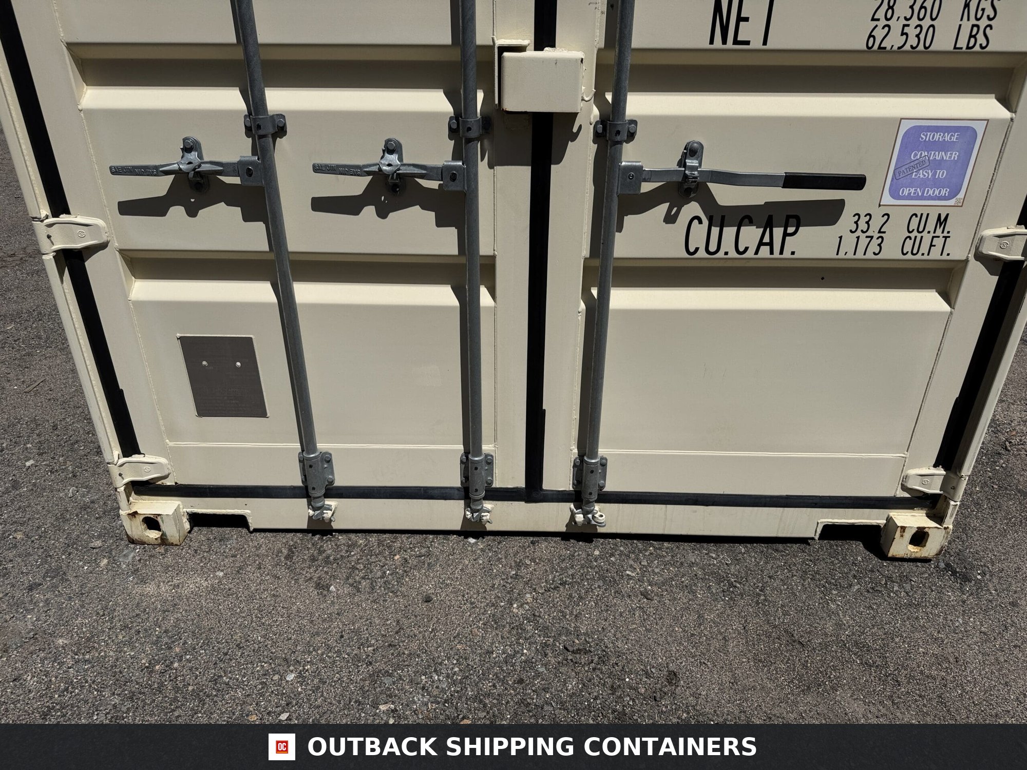 20ft Used Shipping Container – Wind & Watertight – Beige — 20ft — used (image 5 of 12)