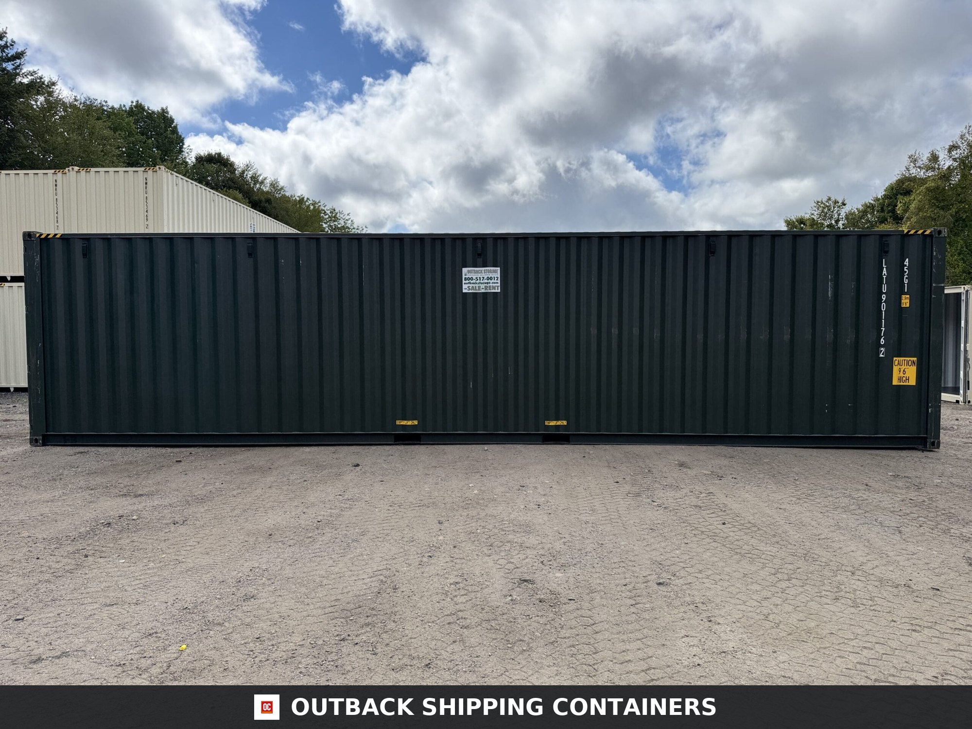 40ft New High Cube Shipping Container – Wind & Watertight – Green — 40ft — new (image 10 of 12)
