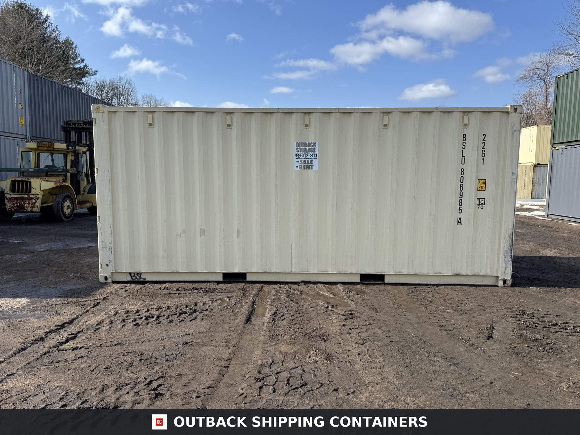 20ft New Shipping Container – Wind & Watertight – Beige — 20ft — new (image 9 of 12)