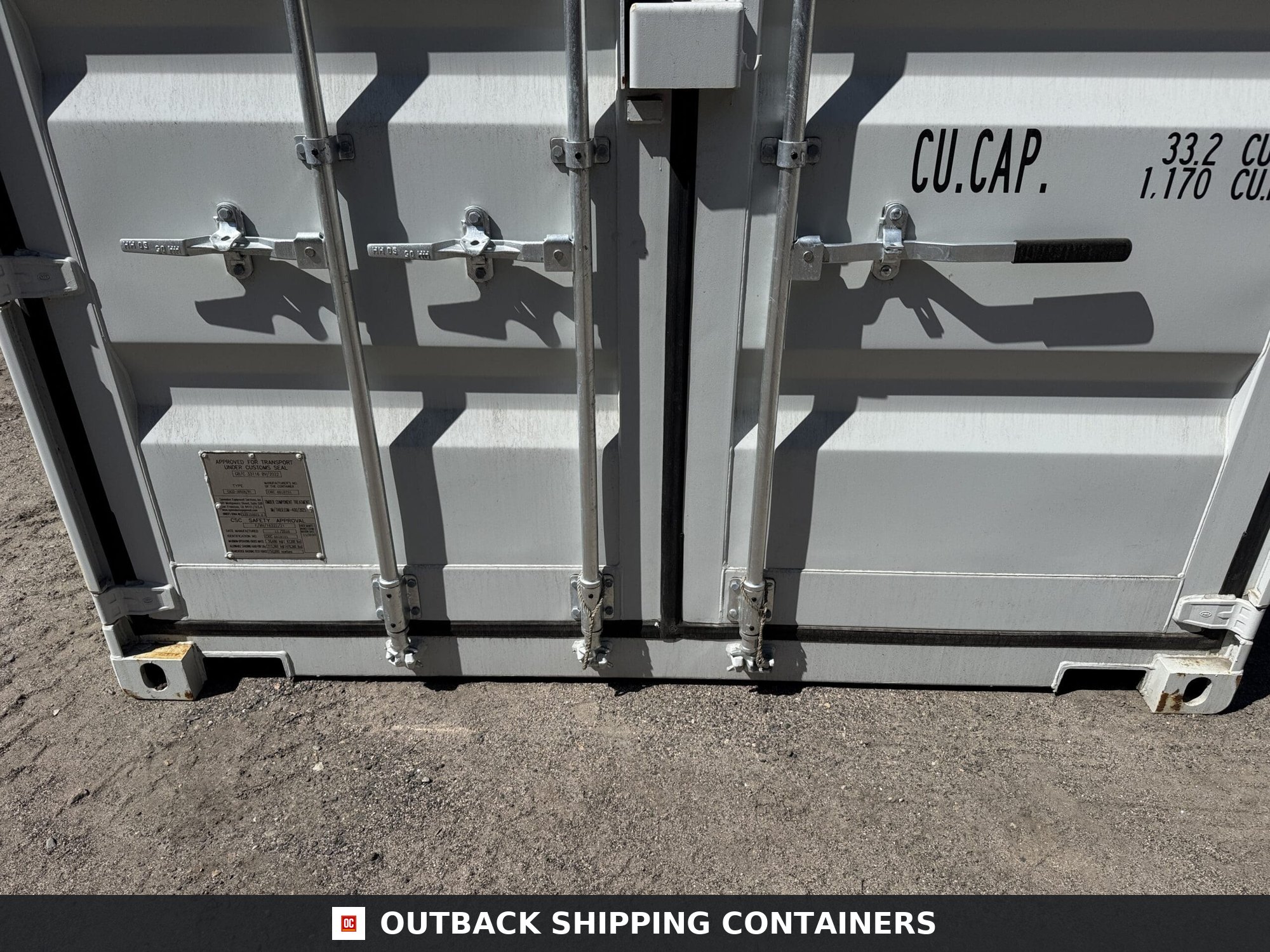 20ft New Shipping Container – Wind & Watertight – Gray — 20ft — new (image 6 of 12)